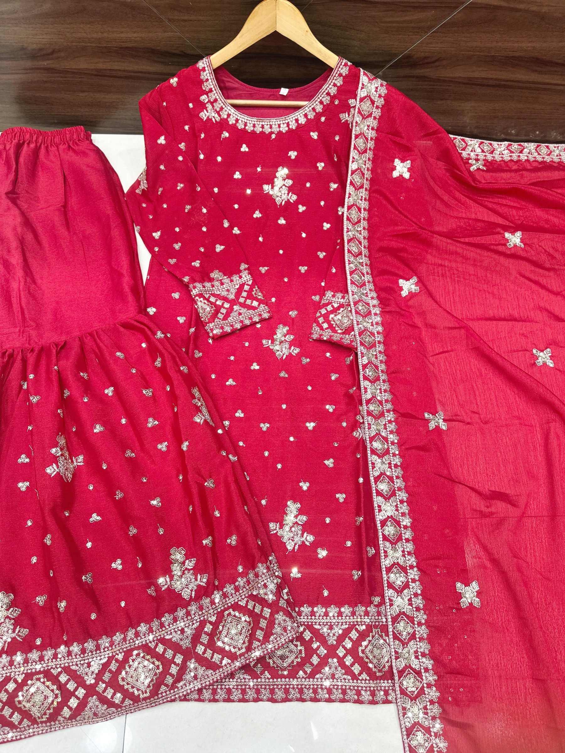 NEW DESIGNER PARTY WEAR TOP AND PALZZO SALWAR SUIT 