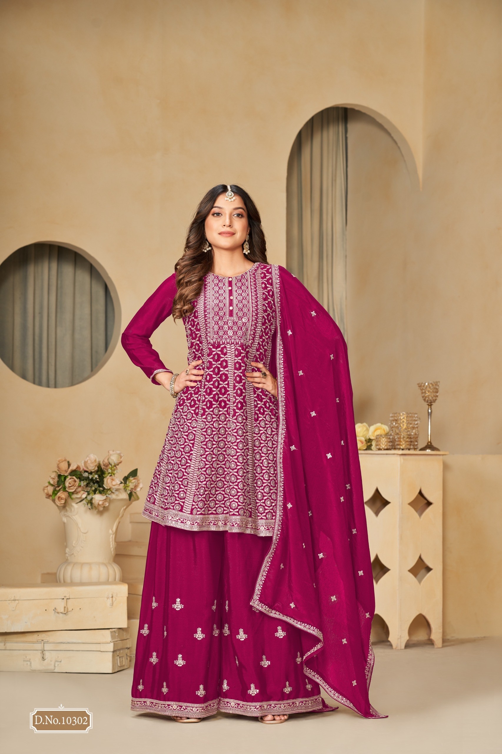 ANJUBA VOL 30 PARTY WEAR PARTY PLAZZO SALWAR SUIT