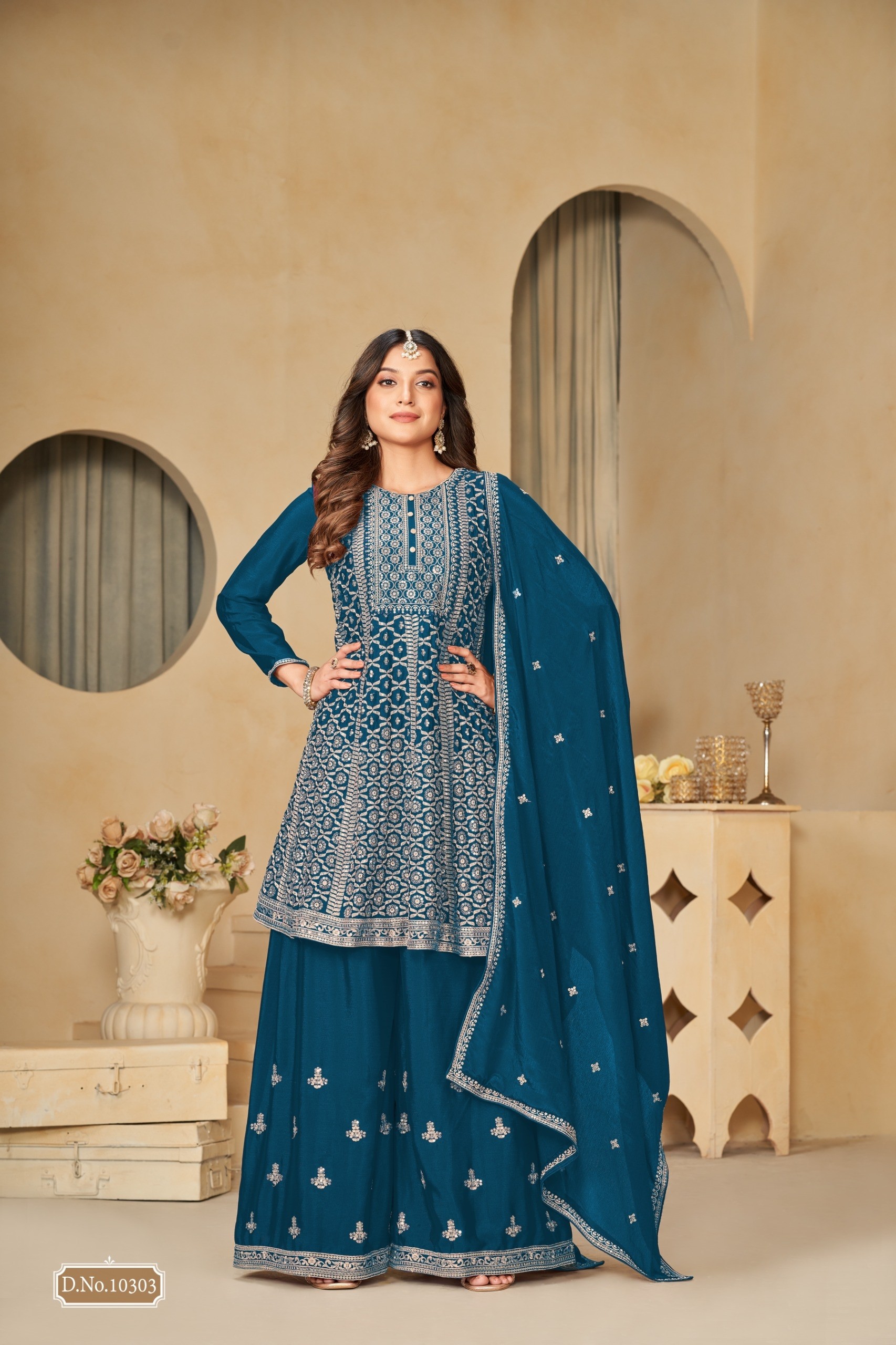 ANJUBA VOL 30 PARTY WEAR PARTY PLAZZO SALWAR SUIT