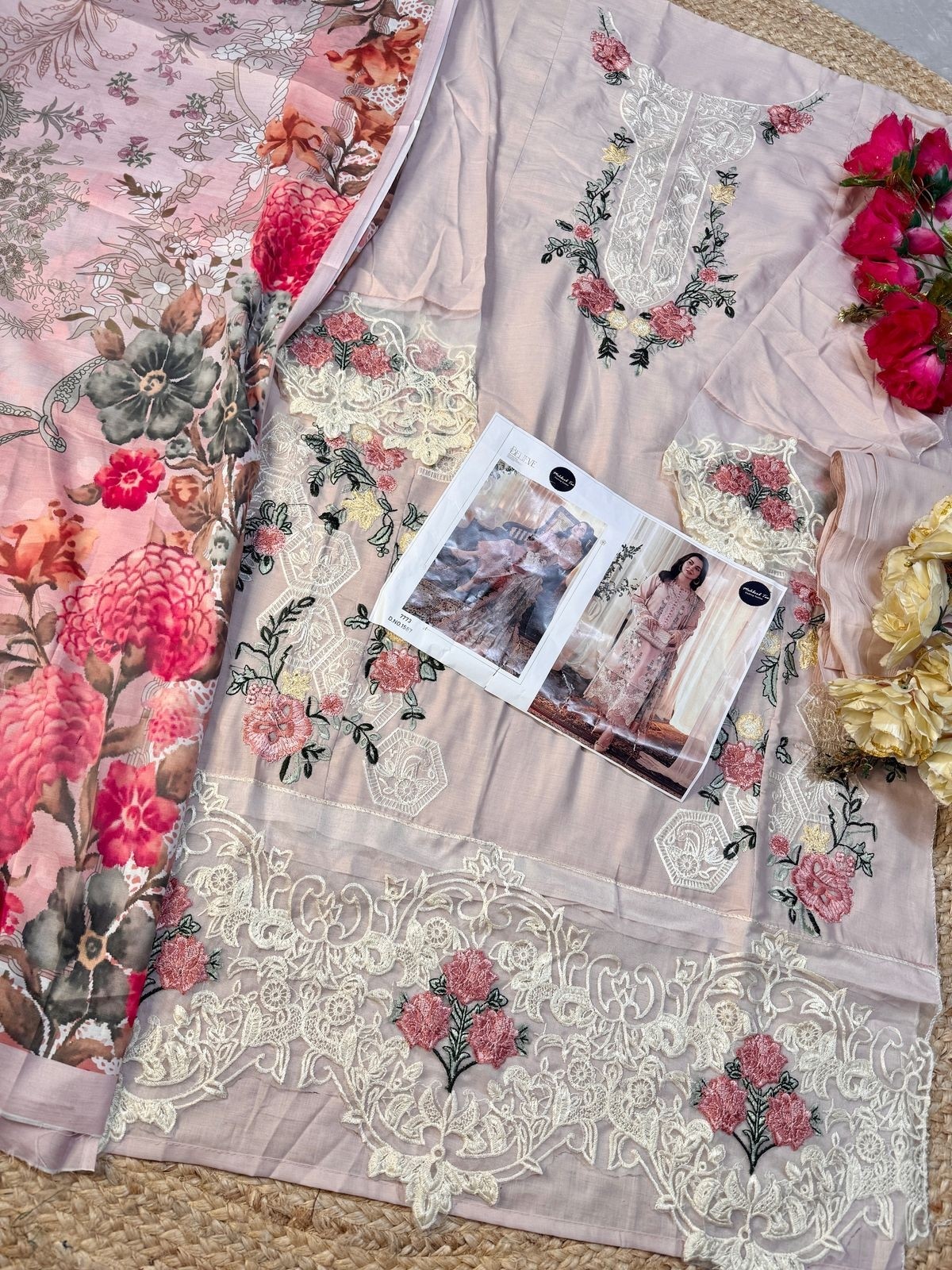 MEHBBOB TEX 1587 NEW TRENDIG PAKISTANI EID CONCEPT SALWAR SUIT