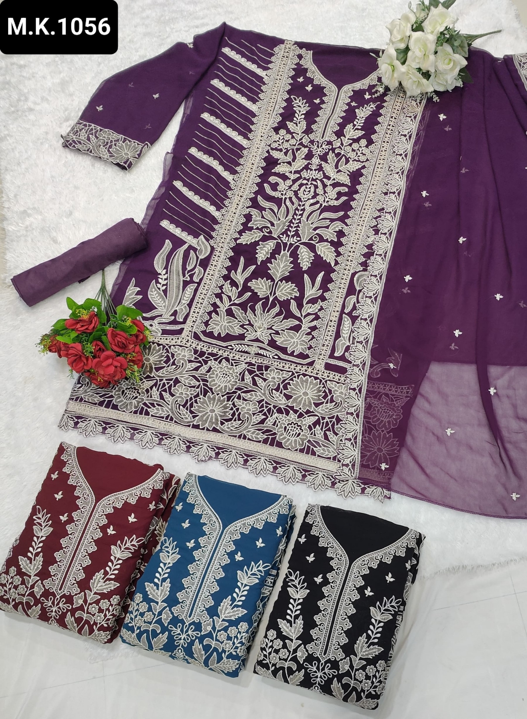 MK 1056 PAKISTANI SUPRE HIT GORGTTE SALWAR SUIT