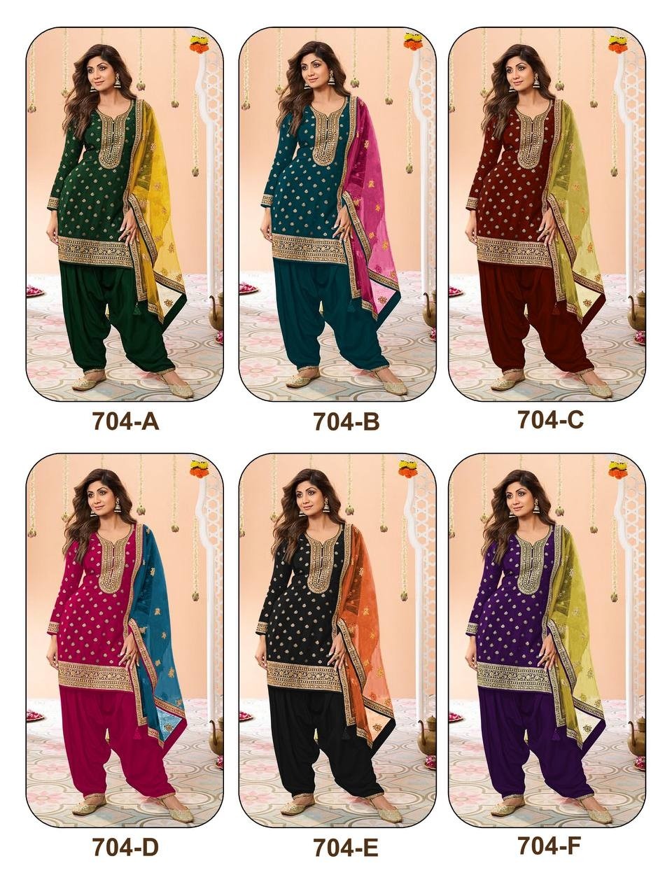 SITARAH 704 NEW PRESENTING PANJABI PATIYALA SALWAR SUIT