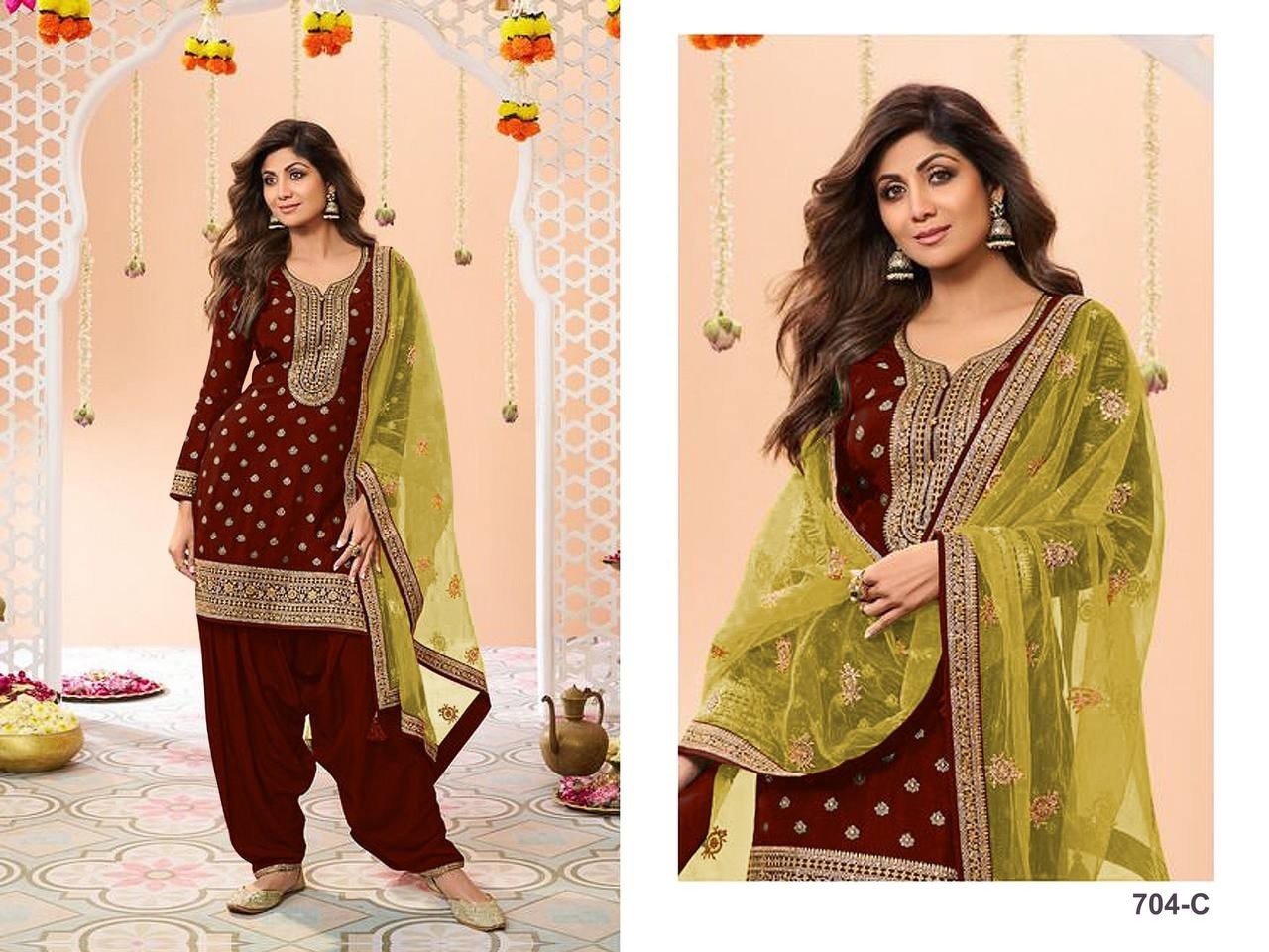 SITARAH 704 NEW PRESENTING PANJABI PATIYALA SALWAR SUIT