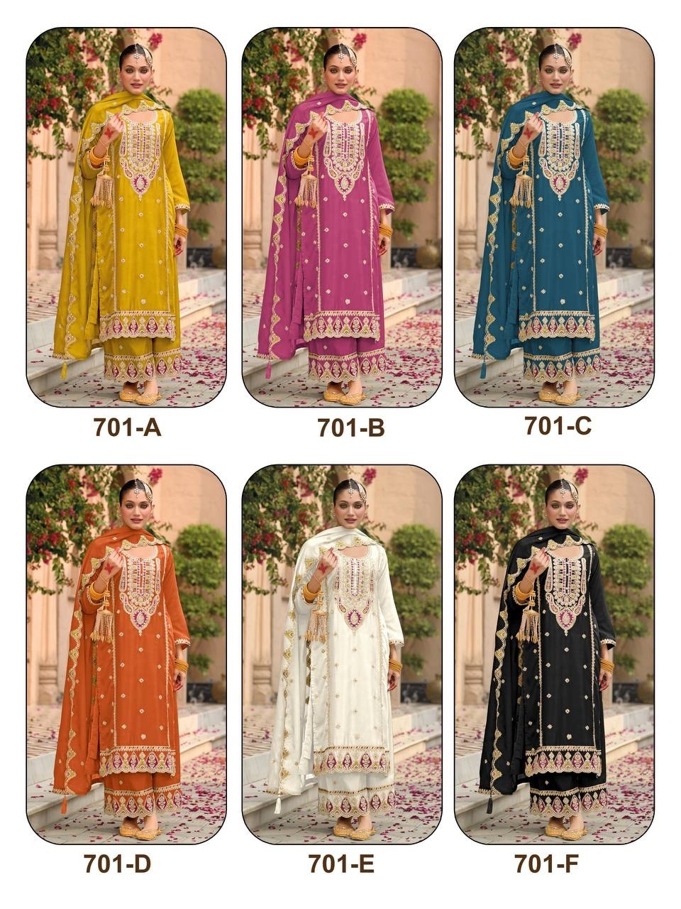 SITARAH 701 PAKISTANI FESTIVAL EMBROIDERY WORK SALWAR SUIT