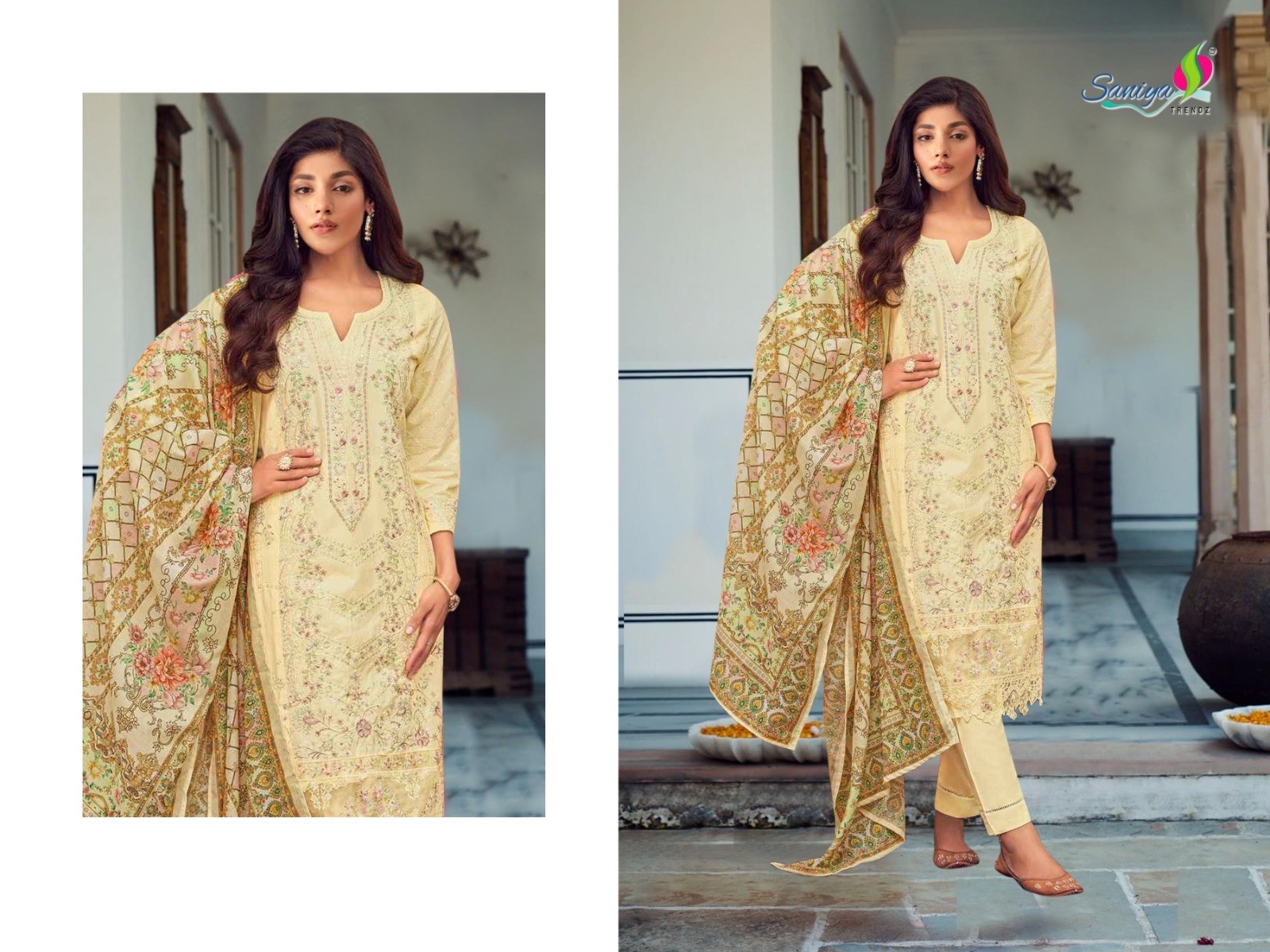 SANIYA TRENDZ TASEER PAKISTANI NEW TRANDING COTTON SALWAR SUIT