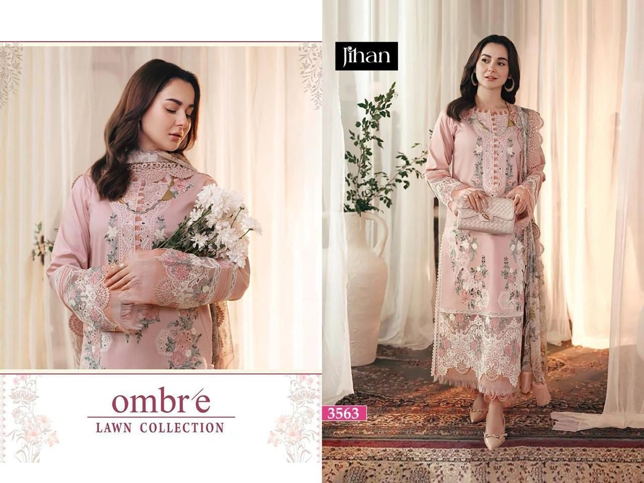 JIHAN 3563 PAKISTANI COTTON EMBROIDERY SALWAR SUIT