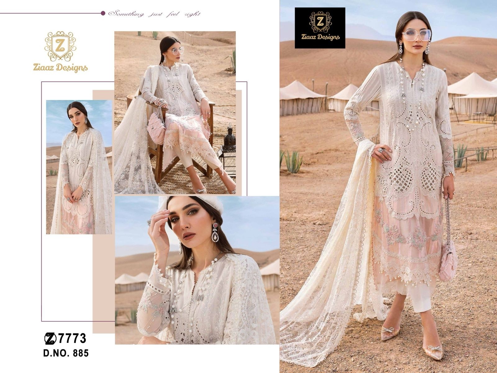 ZIAAZ DESIGNS 884 TO 885 PAKISTANI FESTIVAL SALWAR KAMEEZ 