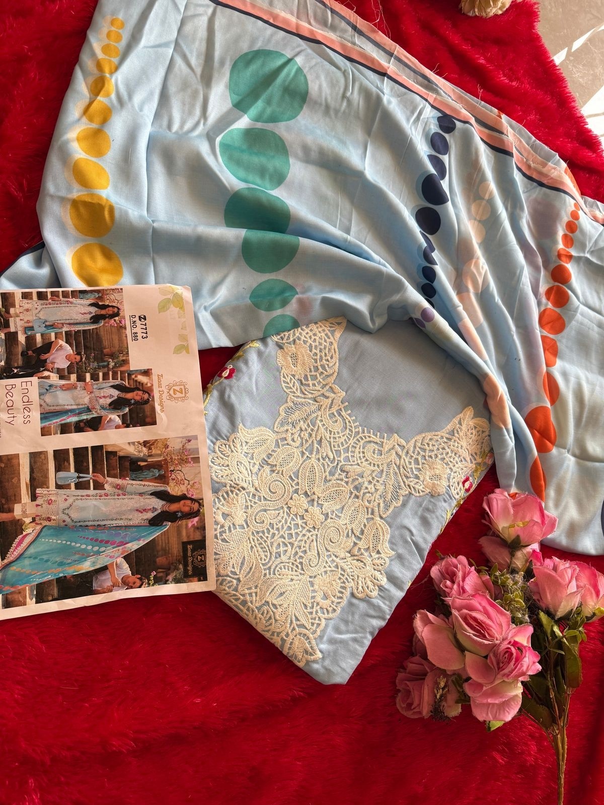 ZIAAZ DESIGNS 880 CAMBRIC COTTON SUMMER COLLETION PAKISTANI SUIT