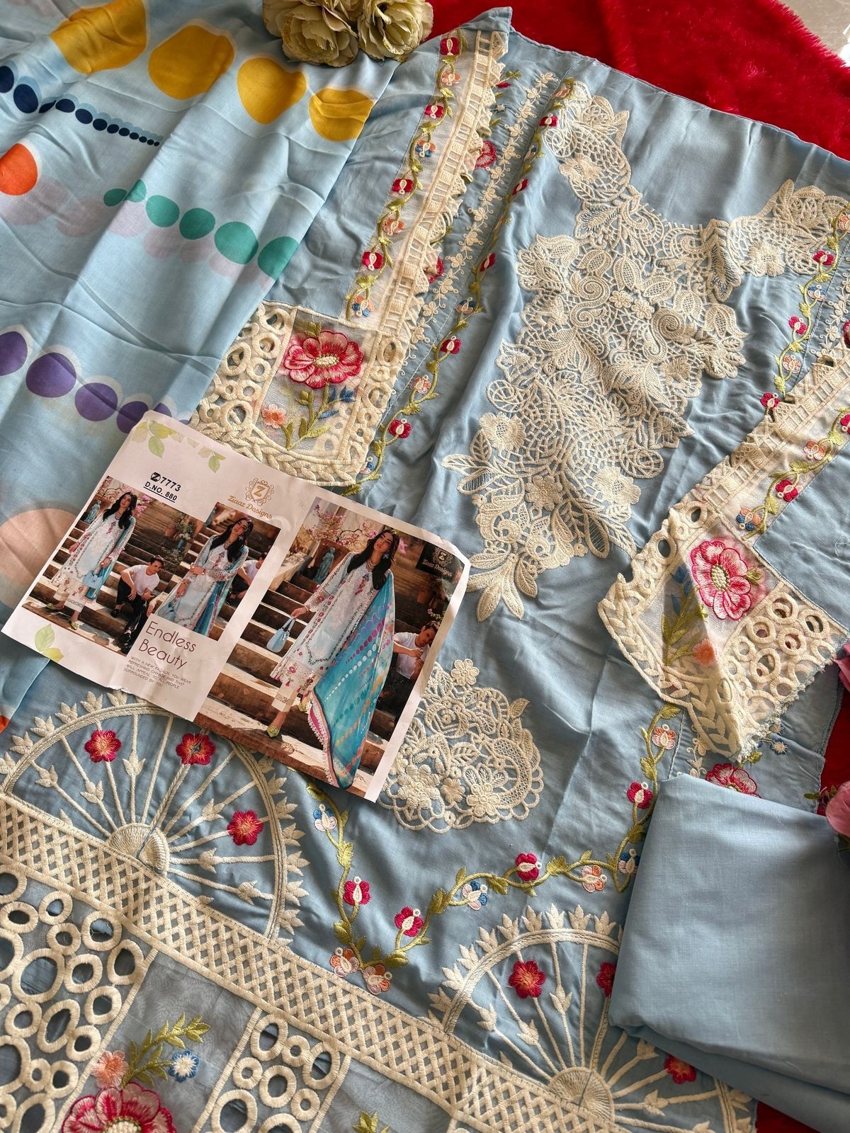 ZIAAZ DESIGNS 880 CAMBRIC COTTON SUMMER COLLETION PAKISTANI SUIT