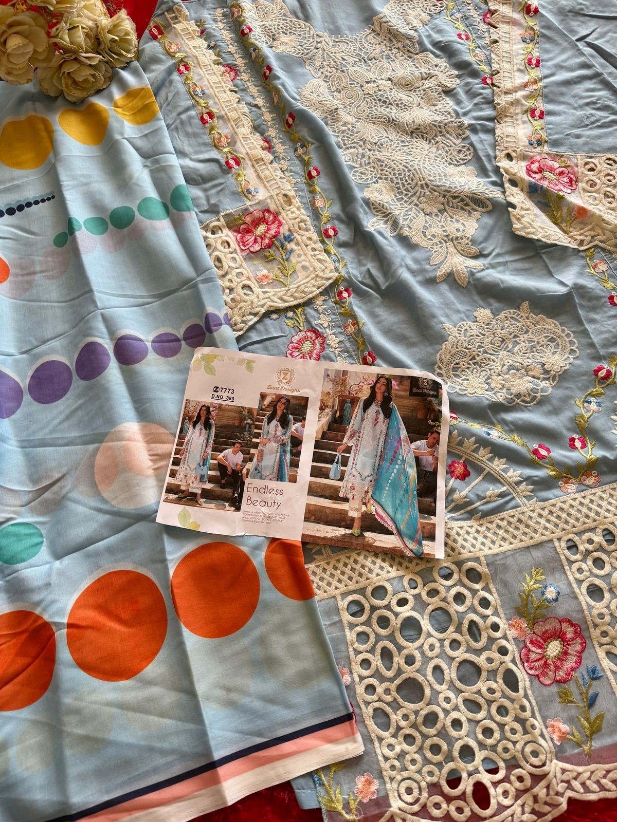 ZIAAZ DESIGNS 880 CAMBRIC COTTON SUMMER COLLETION PAKISTANI SUIT