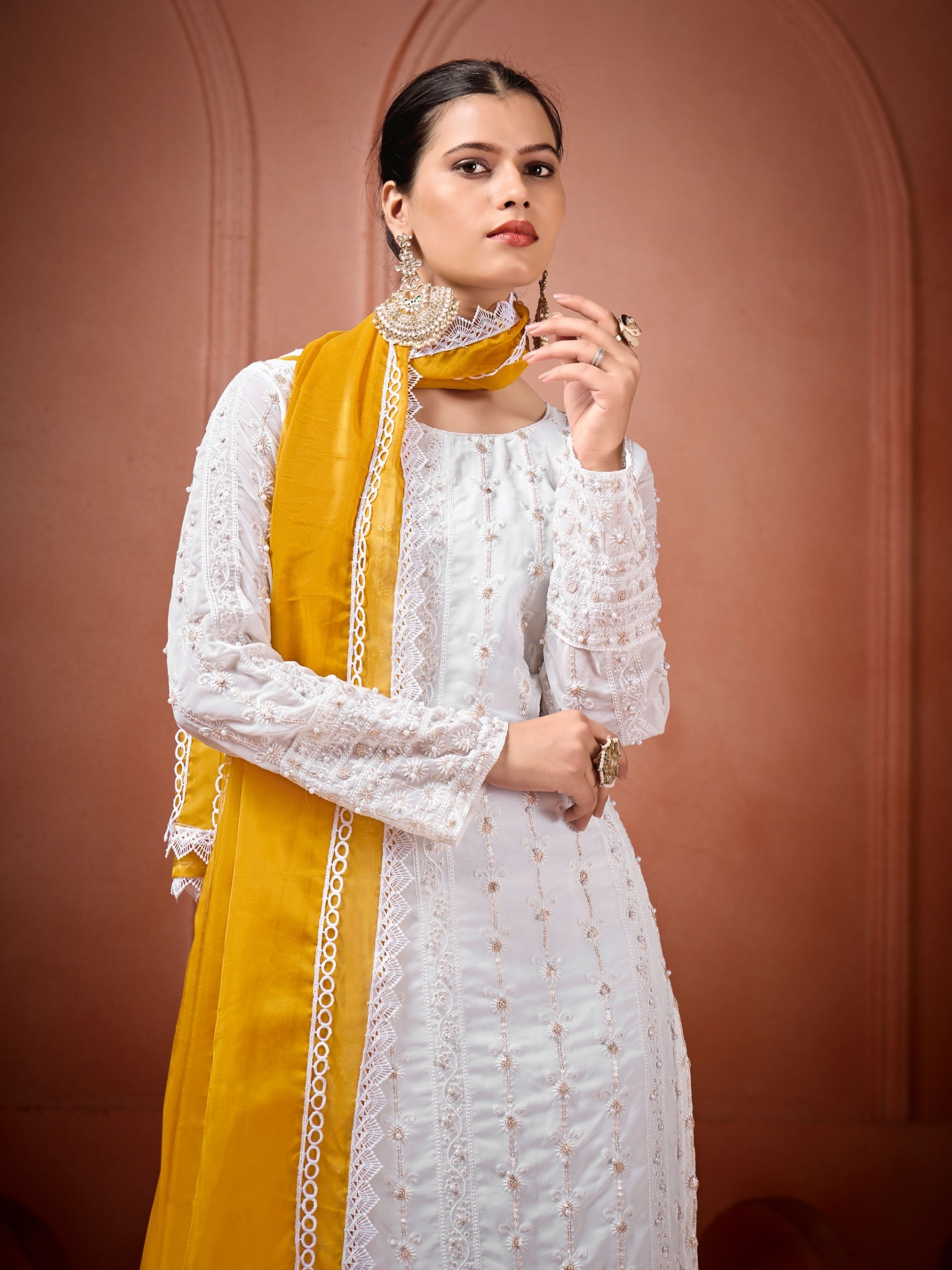 YANYA DESIGNER 023 READY MADE PARTY WEAR TOP AND BOTTOM WITH DUPATTA SET