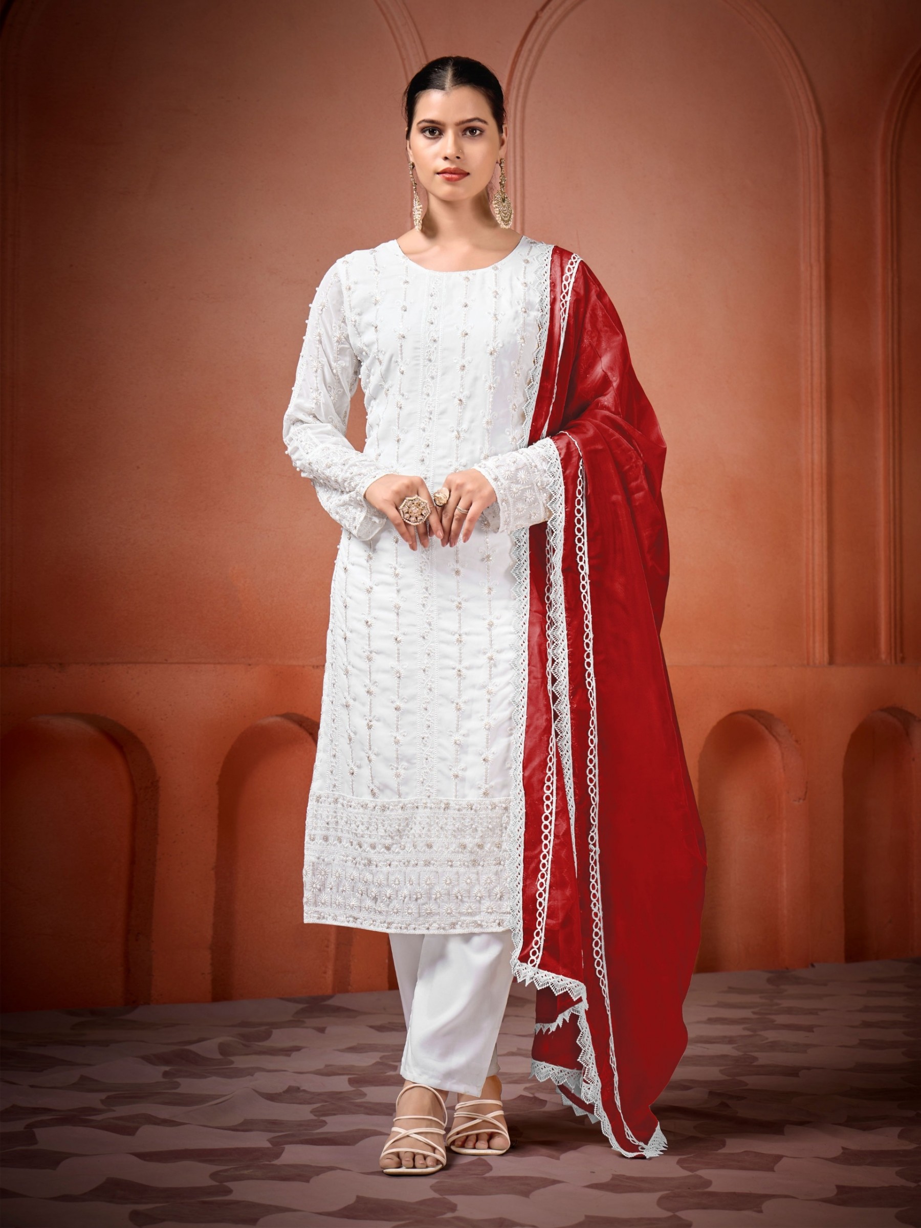 YANYA DESIGNER 023 READY MADE PARTY WEAR TOP AND BOTTOM WITH DUPATTA SET