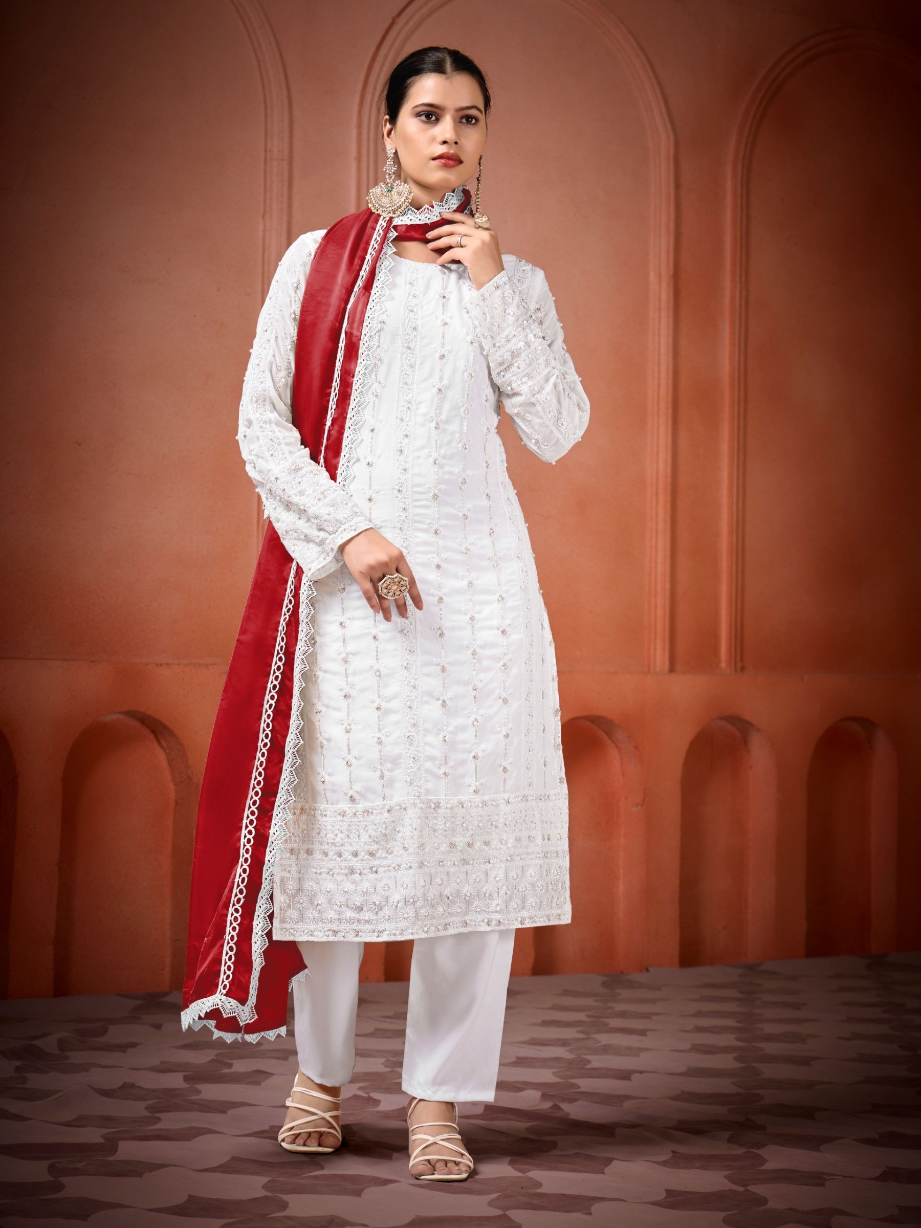 YANYA DESIGNER 023 READY MADE PARTY WEAR TOP AND BOTTOM WITH DUPATTA SET