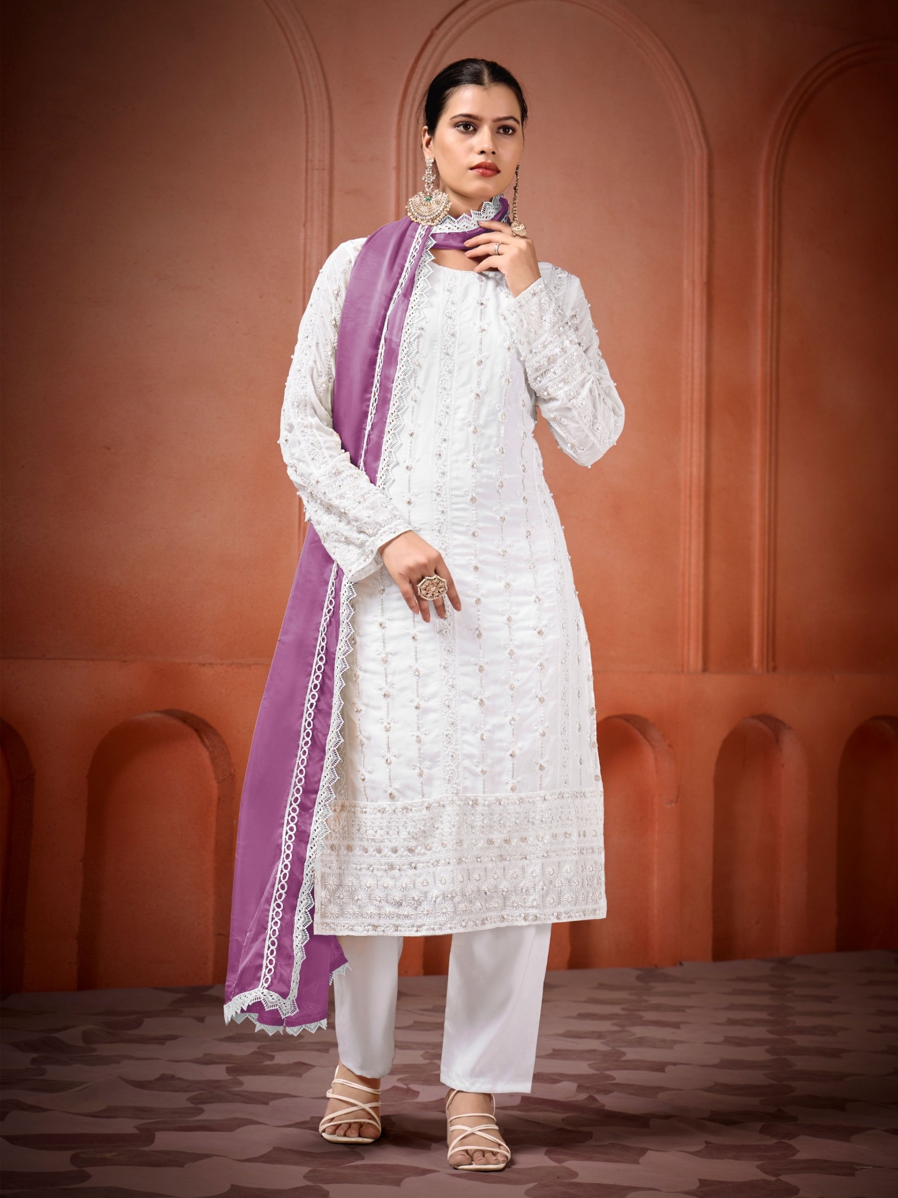 YANYA DESIGNER 023 READY MADE PARTY WEAR TOP AND BOTTOM WITH DUPATTA SET