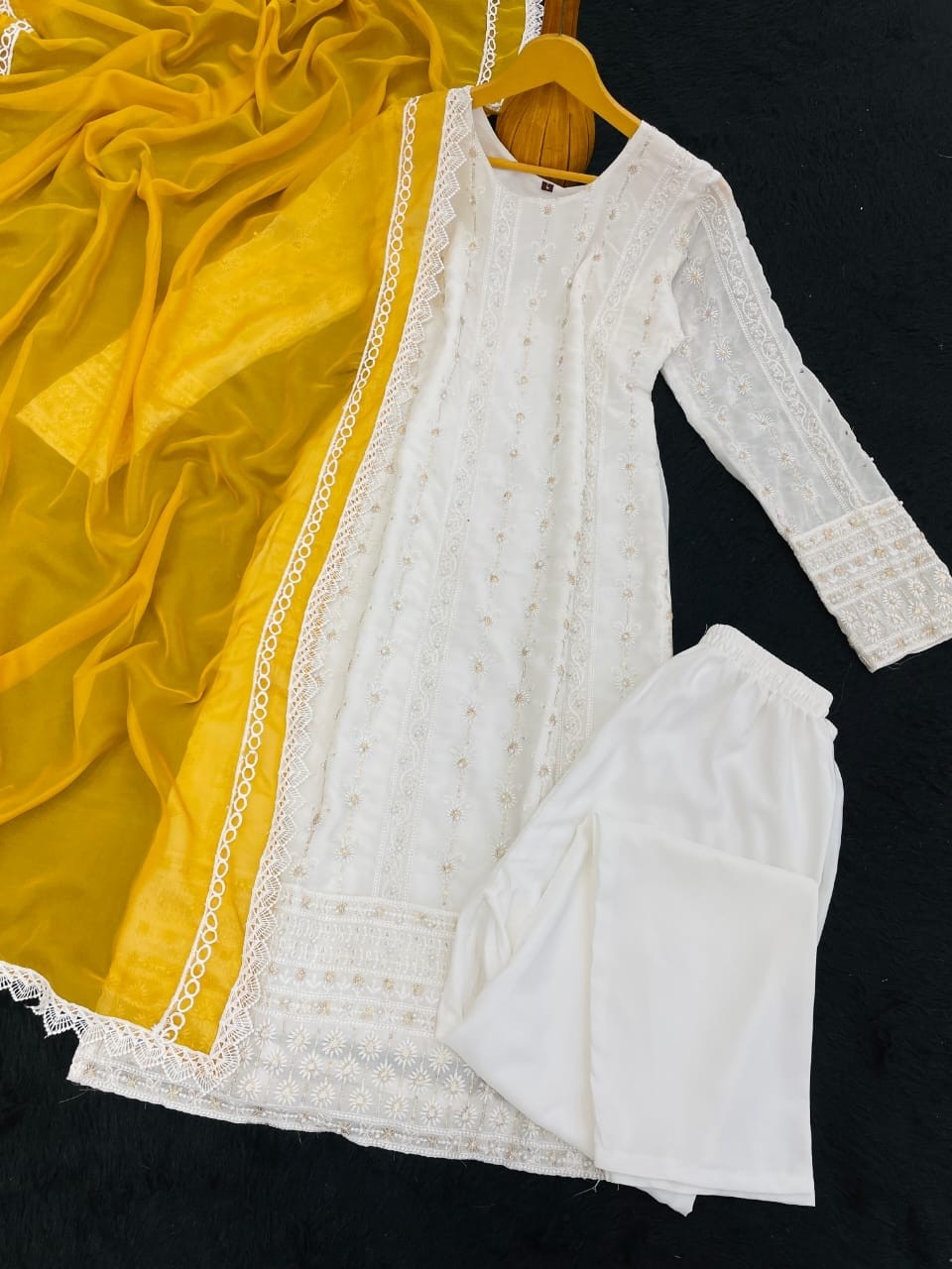 YANYA DESIGNER 023 READY MADE PARTY WEAR TOP AND BOTTOM WITH DUPATTA SET