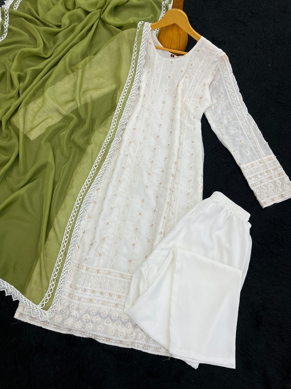 YANYA DESIGNER 023 READY MADE PARTY WEAR TOP AND BOTTOM WITH DUPATTA SET