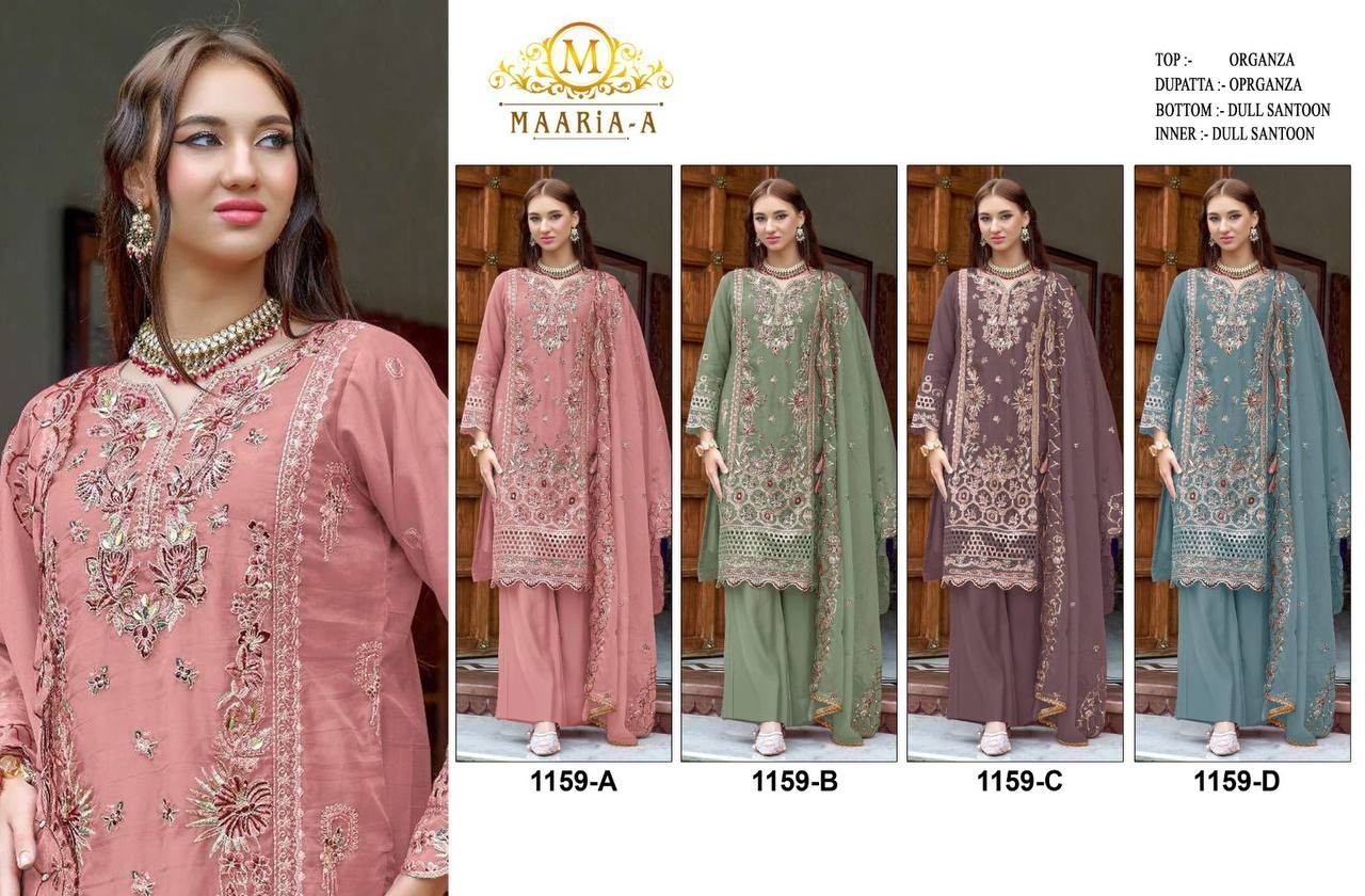 MARIA-A 1159 PAKISTANI DESIGNER WEAR SALWAR SUIT 