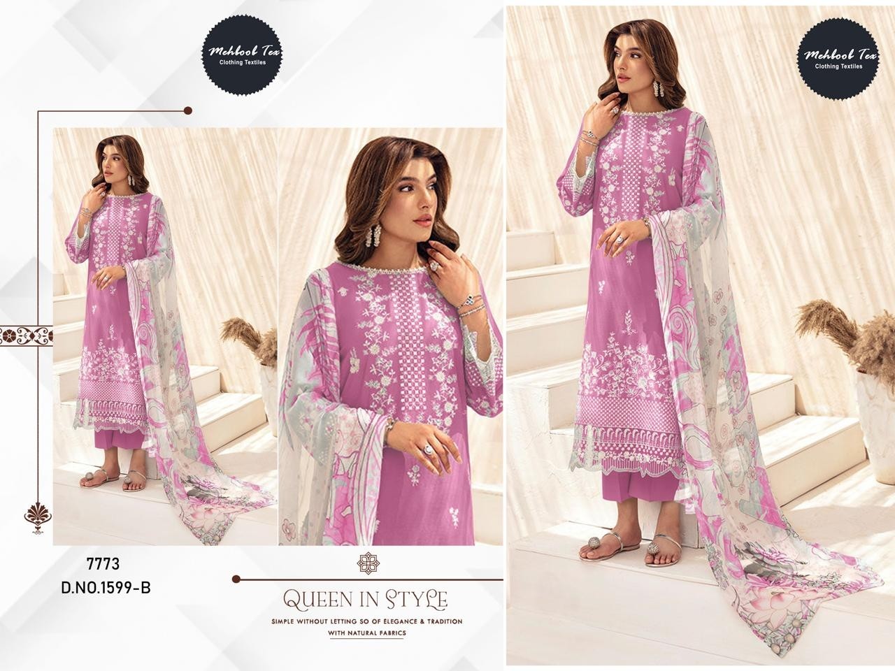  MEHBOOB TEX 1599 COLOUR PAKISTANI COTTON SALWAR SUIT 