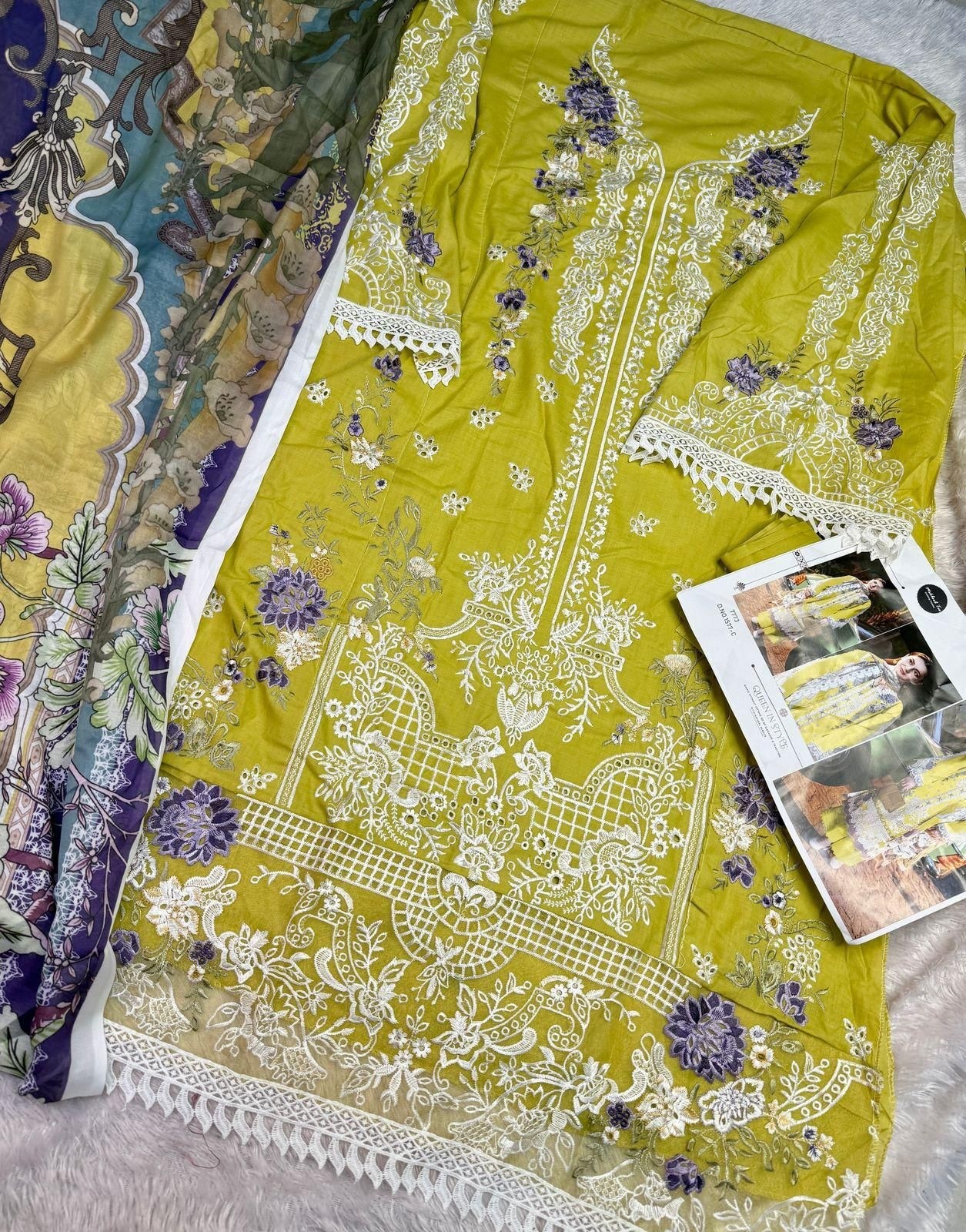 MEHBOOB TEX 1577 PAKISTANI COTTON SEMI STICHAD SALWAR SUIT