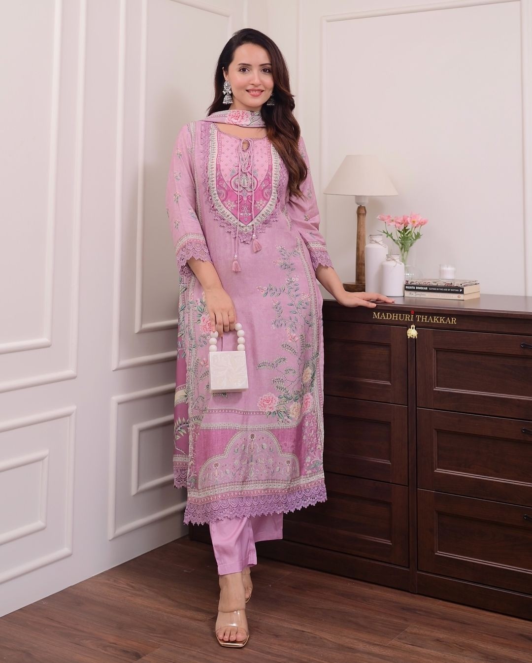 BEAUTIFUL MASLIN COTTON PRINT KURATI AND DUPATTA SET WITH PARTY STYLE KURATI SET