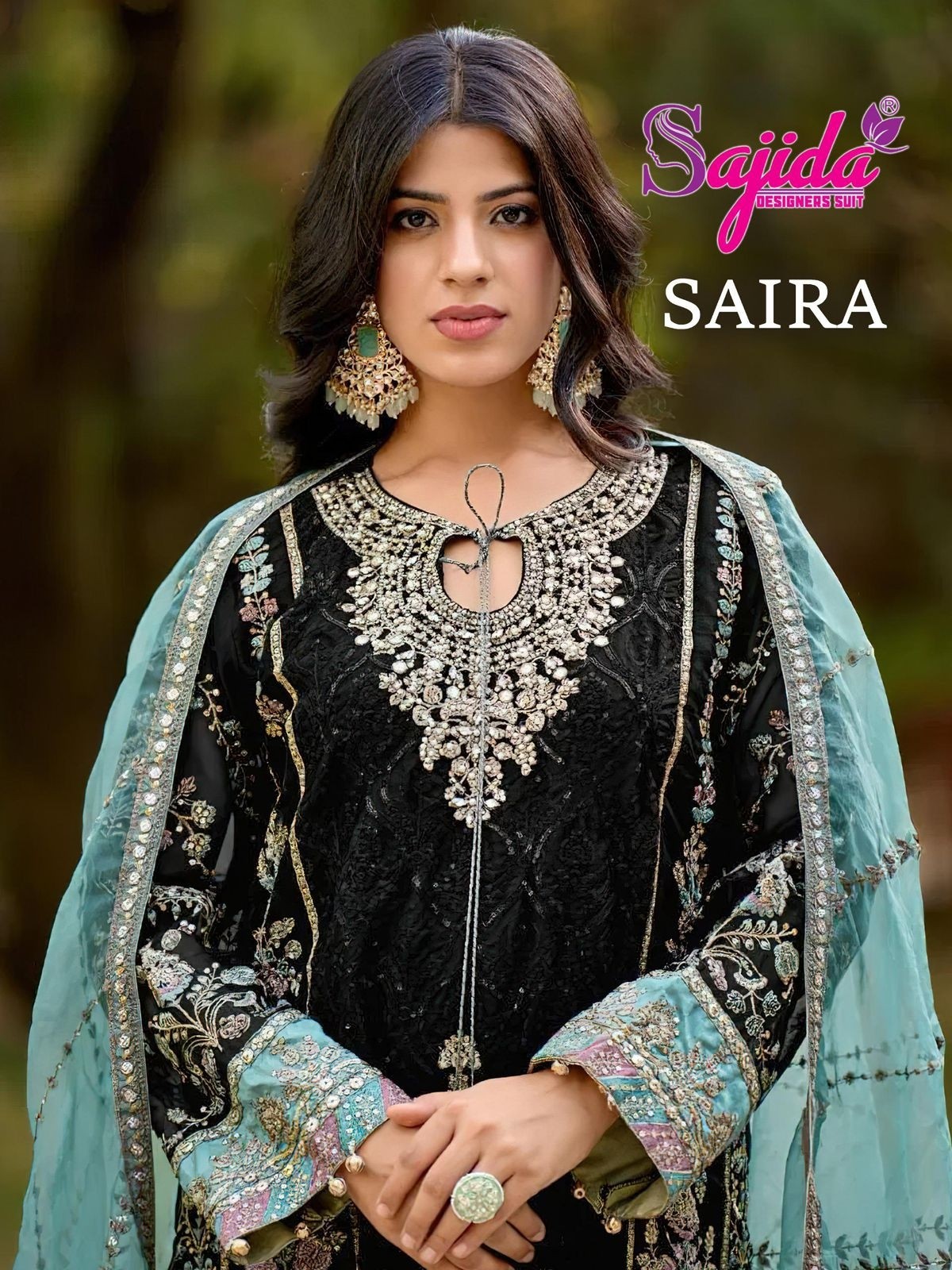 SAJIDA BY SAIRA 1044 PAKISTANI DESIGNER WEDDING TRADITIONAL SALWAR SUIT