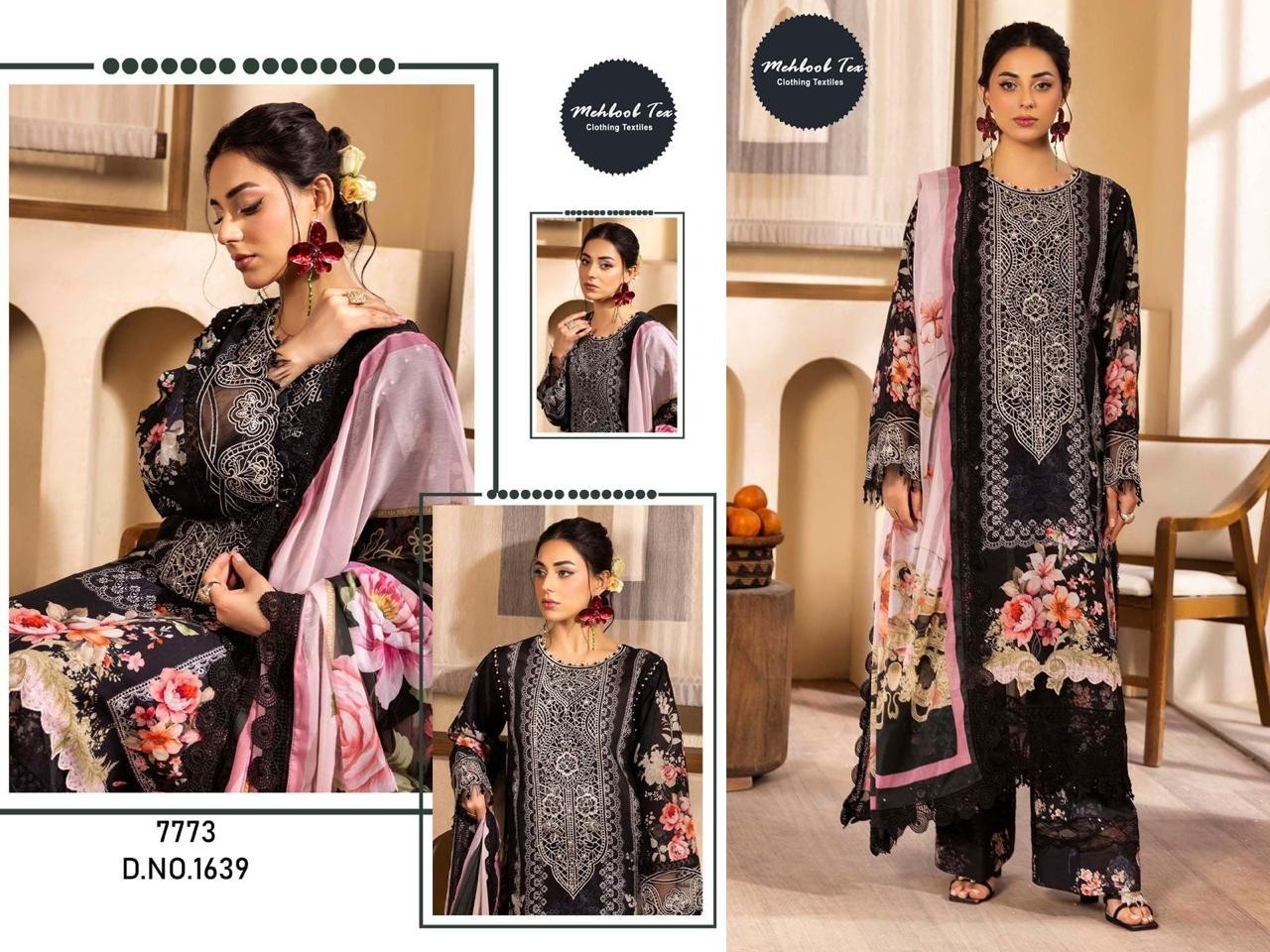 MEHBOOB TEX 1639 PAKISTANI LAWN PRINTED PARTY WEARSALWAR SUIT
