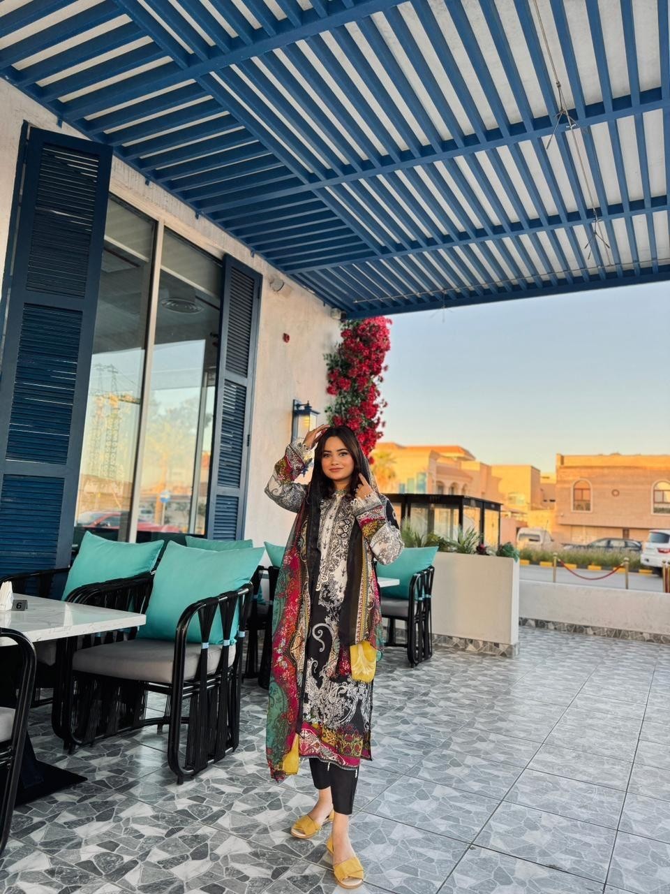 ALZOHAIB  AZ1163 PAKISTANI LAWN COTTON PRINTED DRESS MATIRAL 