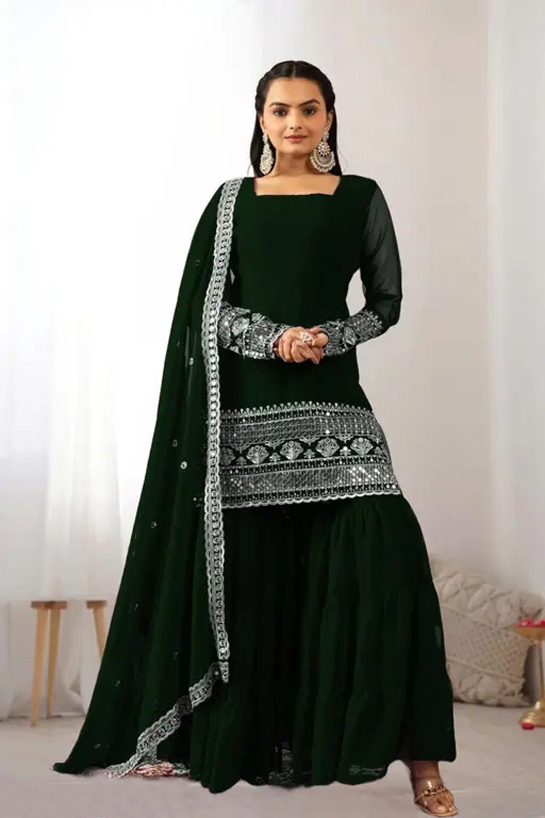 YD 031 READYMADE PARTY WEAR SALWAR SUIT WITH EMBROIDERY WORK  FULLY STSUITICHAD 