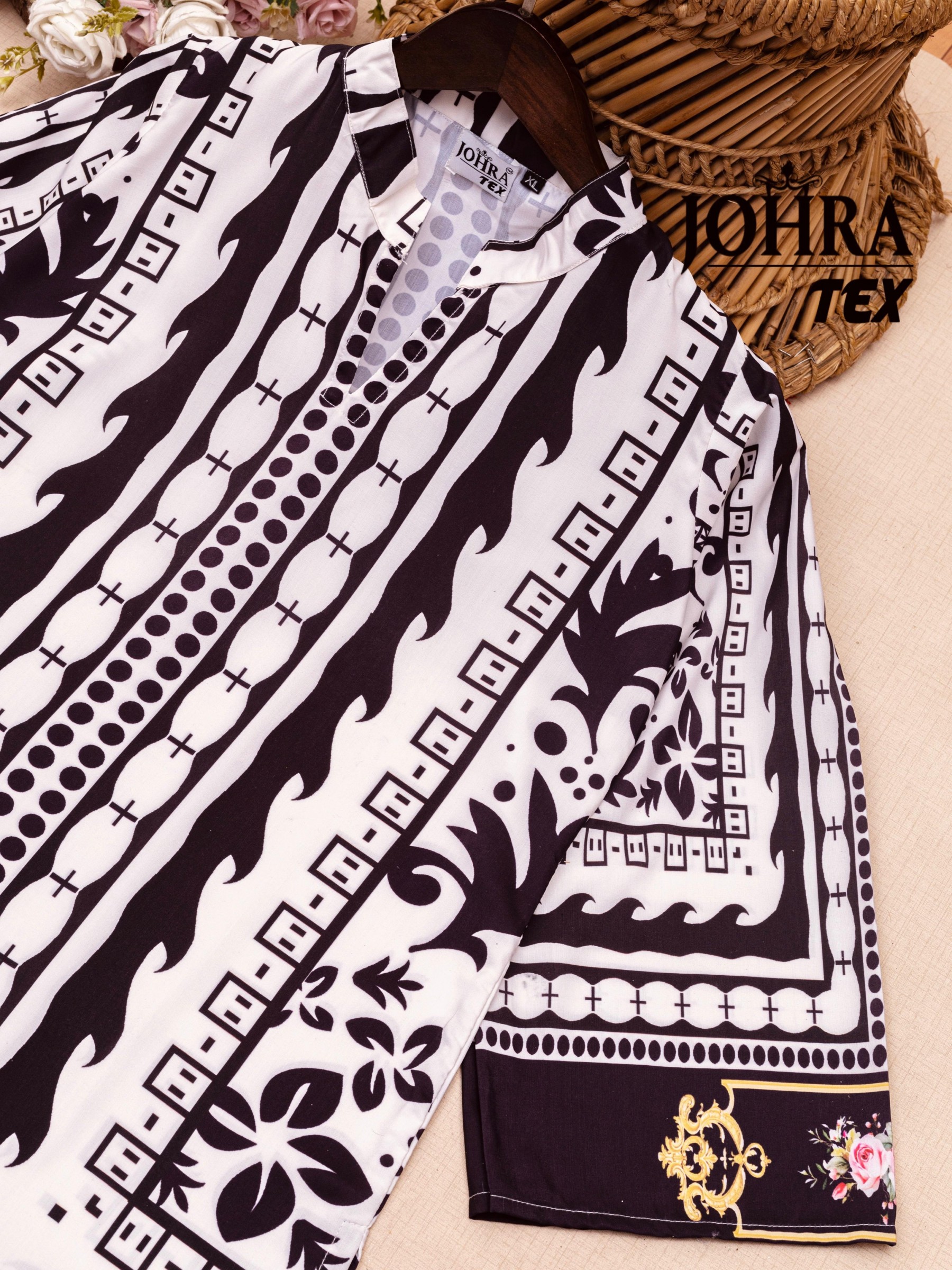 JOHRA TEX JT 180 PAKISTANI PRINTED CORD SET