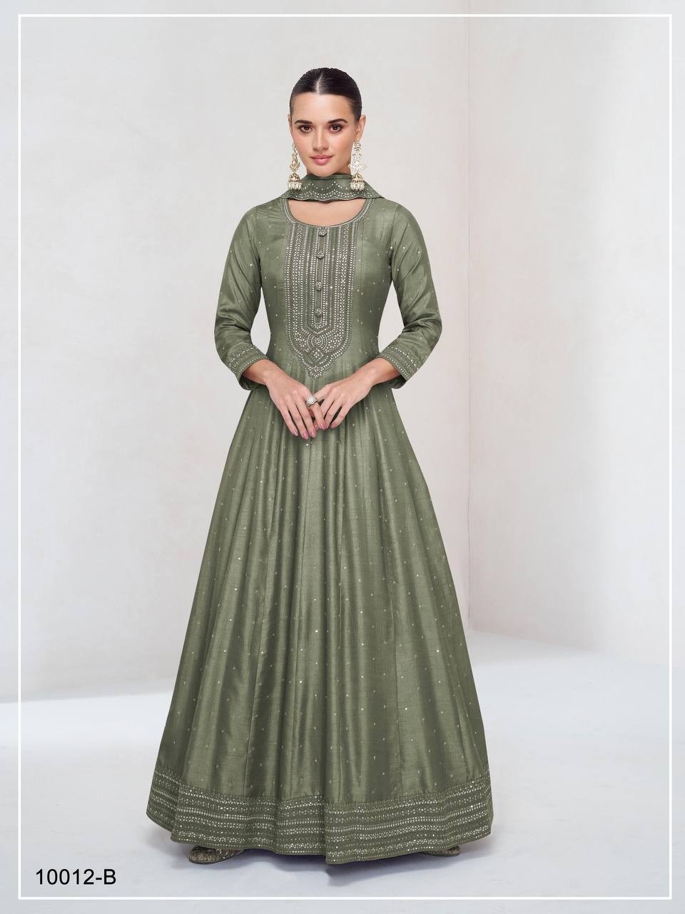 AASHIRWAD 10012 STYLISH PARTY WEAR LONG GOWN ONLINE 