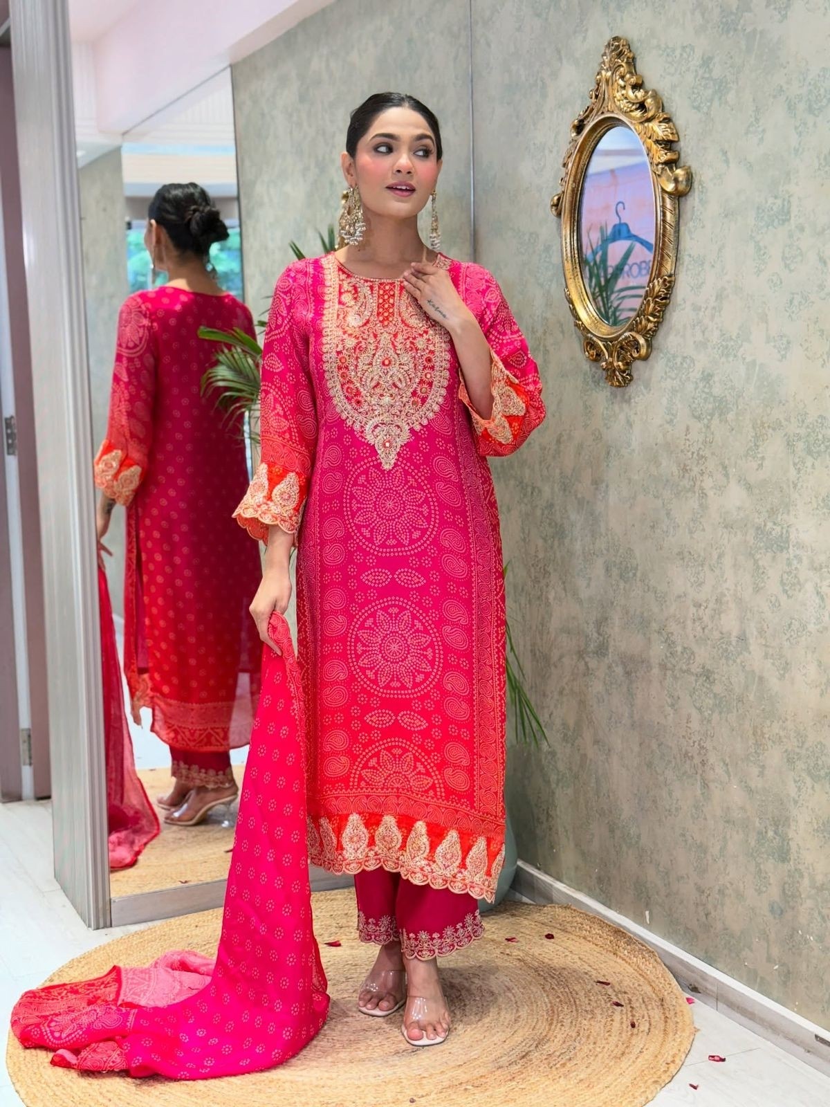 SRK 5292 BADHANI STYLE KURATI SET