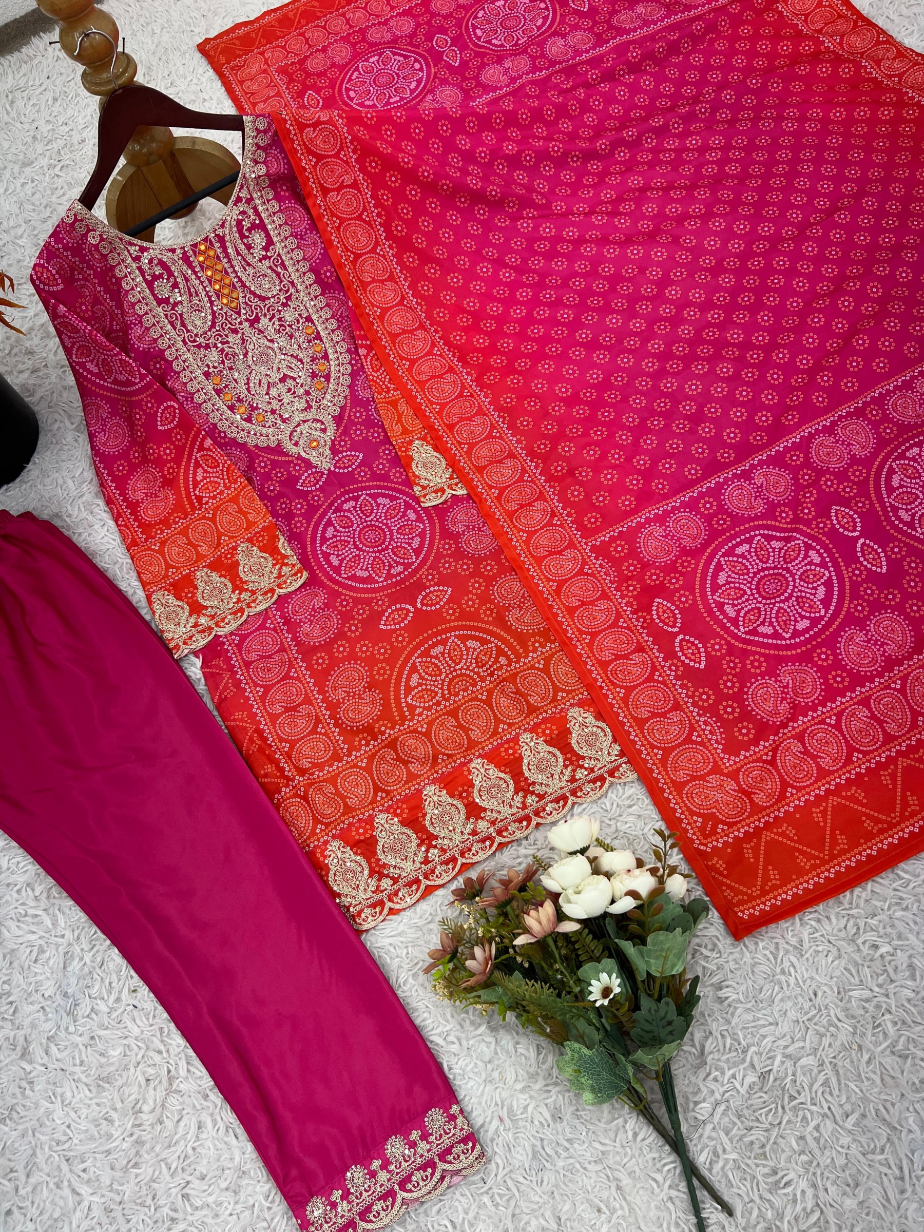 SRK 5292 BADHANI STYLE KURATI SET