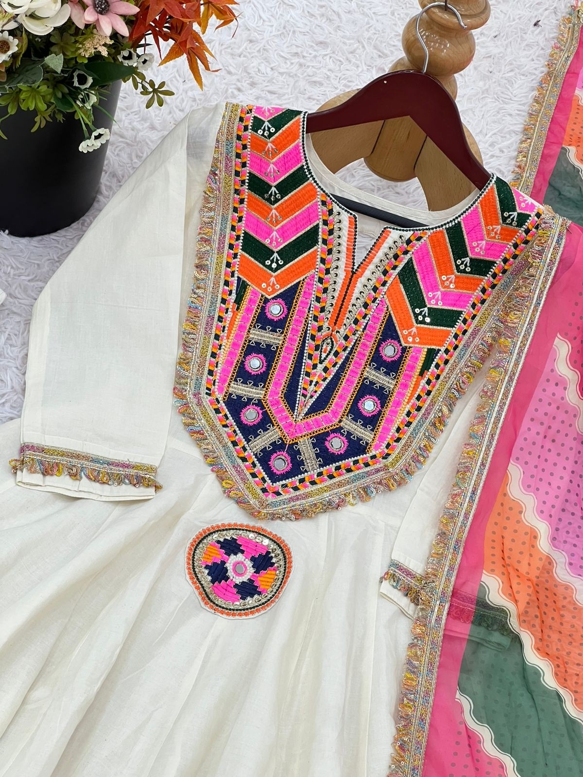 DD 1003 NAVRATRI SPARKAL GOWN WITH EMBROIDERY WORK 