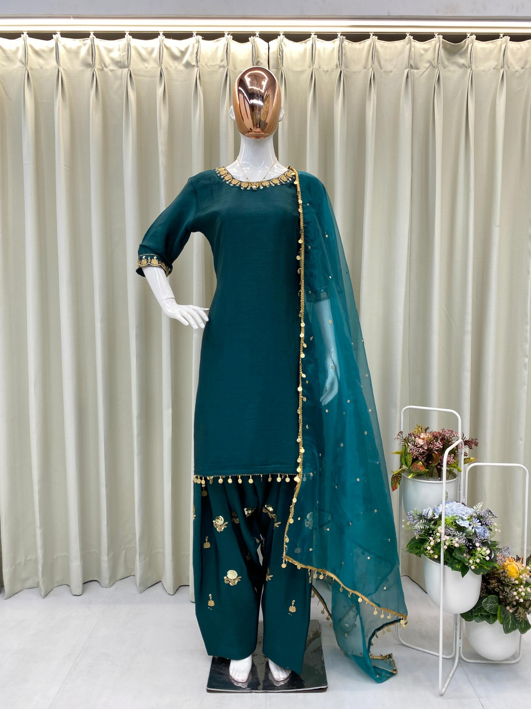  BE 362 PAKISTANI PALAZZO SUITS ONLINE
