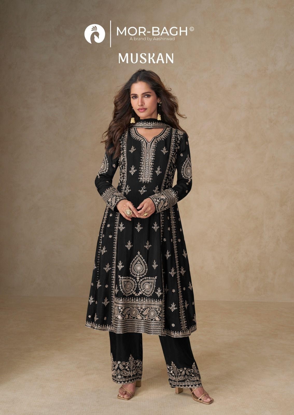AASHIRWAD CREATION BY MUSKAN STYLISH PARTY WEAR SUITS 