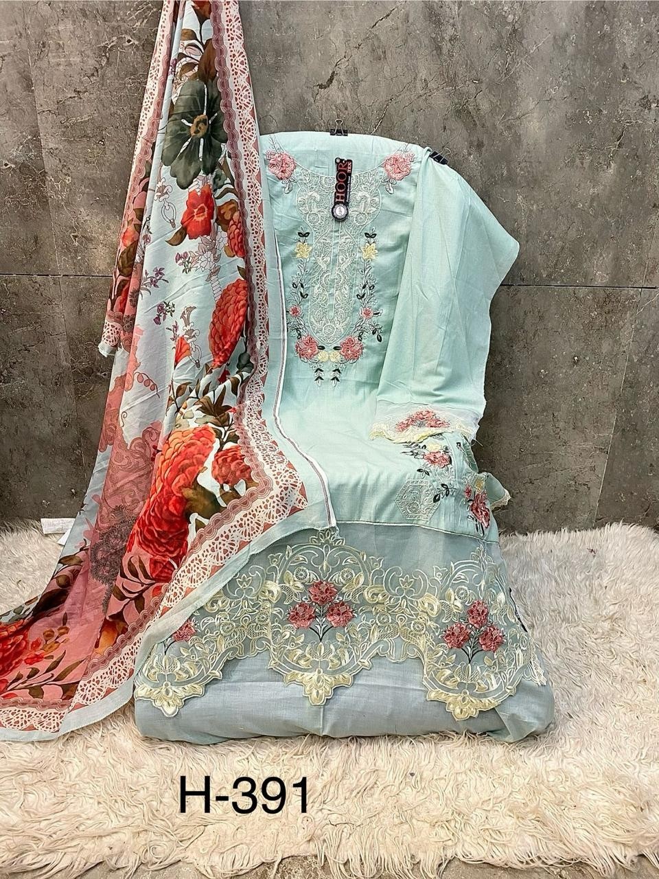HOOR TEX H 391 PAKISTANI PAKISTANI COTTON SALWAR SUITS ONLINE 