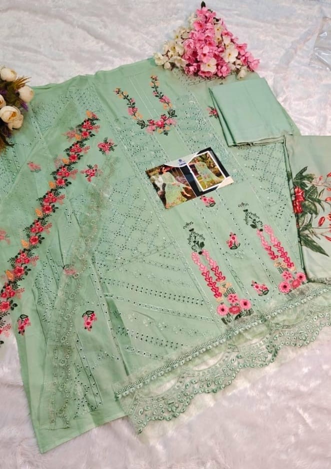 ZAINAB FASHION ZF 1224 PAKISTANI CAMBRIC COTTON SUITS ONLINE 
