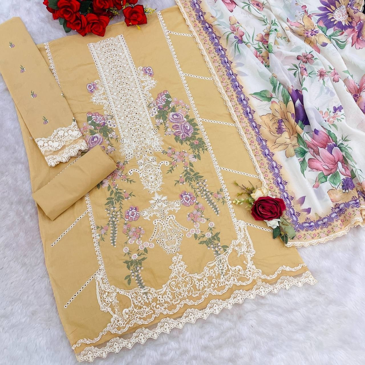 SITARAH 913 PAKISTANI CAMRIC COTTON SALWAR SUITS