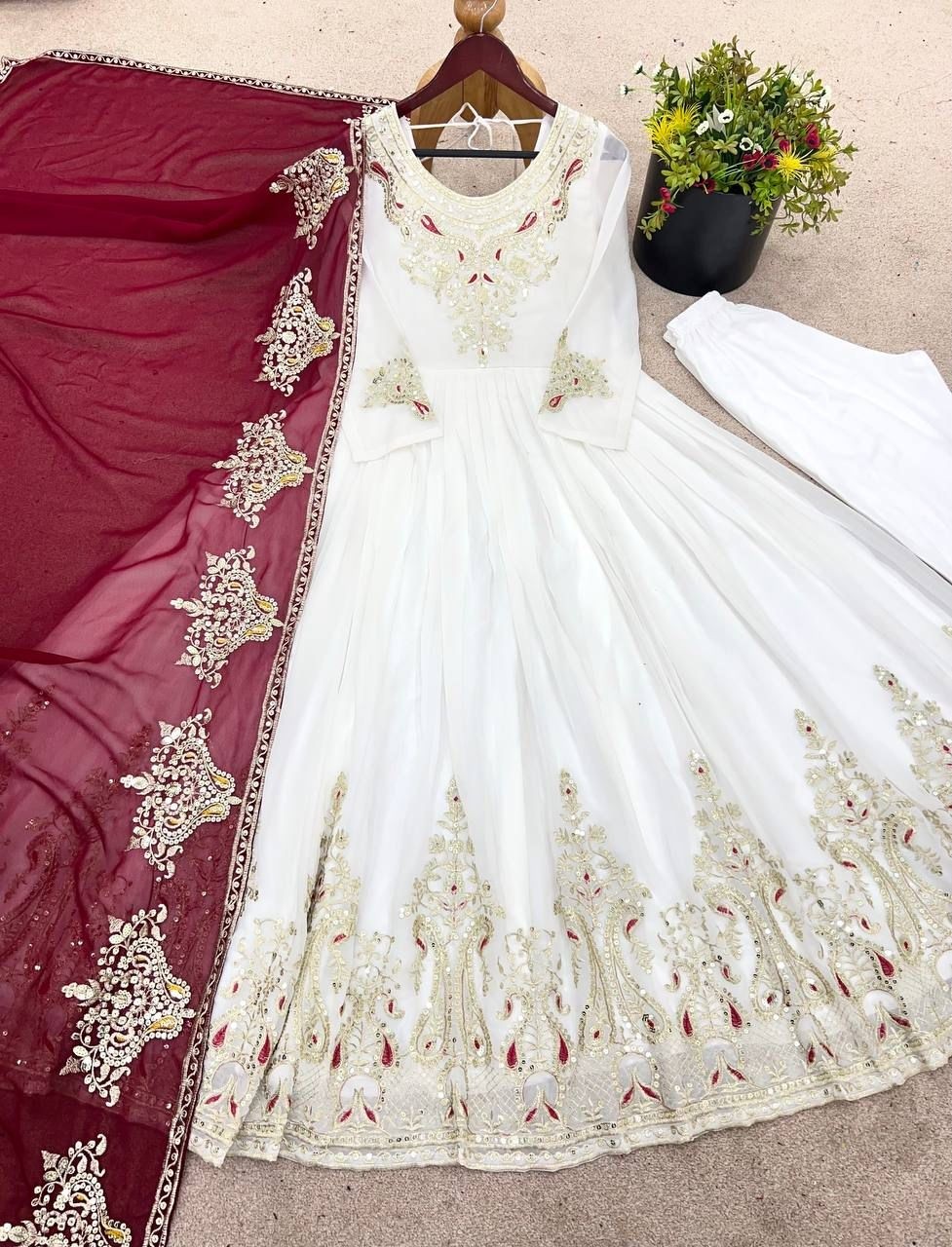 ZF 5008 DESIGNER ANARKALI GOWN SET