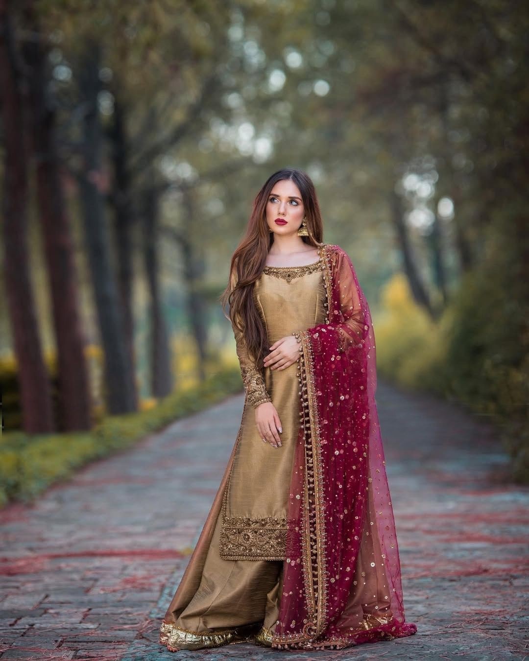 HK 1688 PAKISTANI PALAZZO SALWAR SUITS 