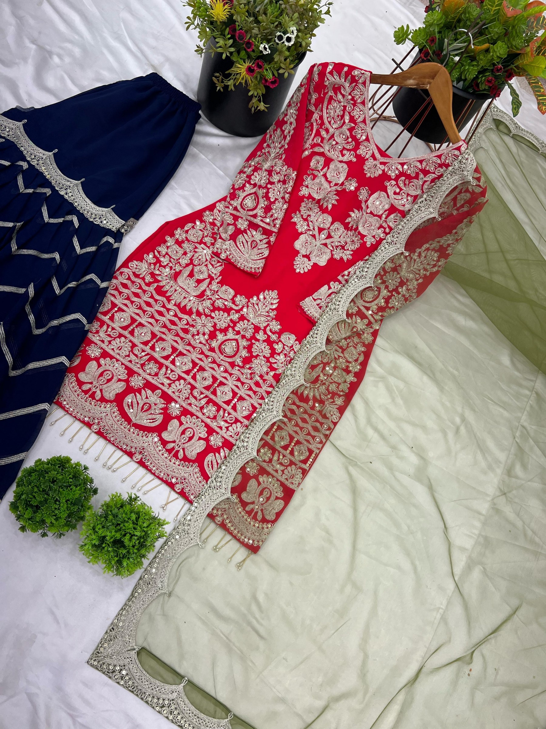 SR 1692 PARTY WEAR PALAZZO SALWAR SUITS