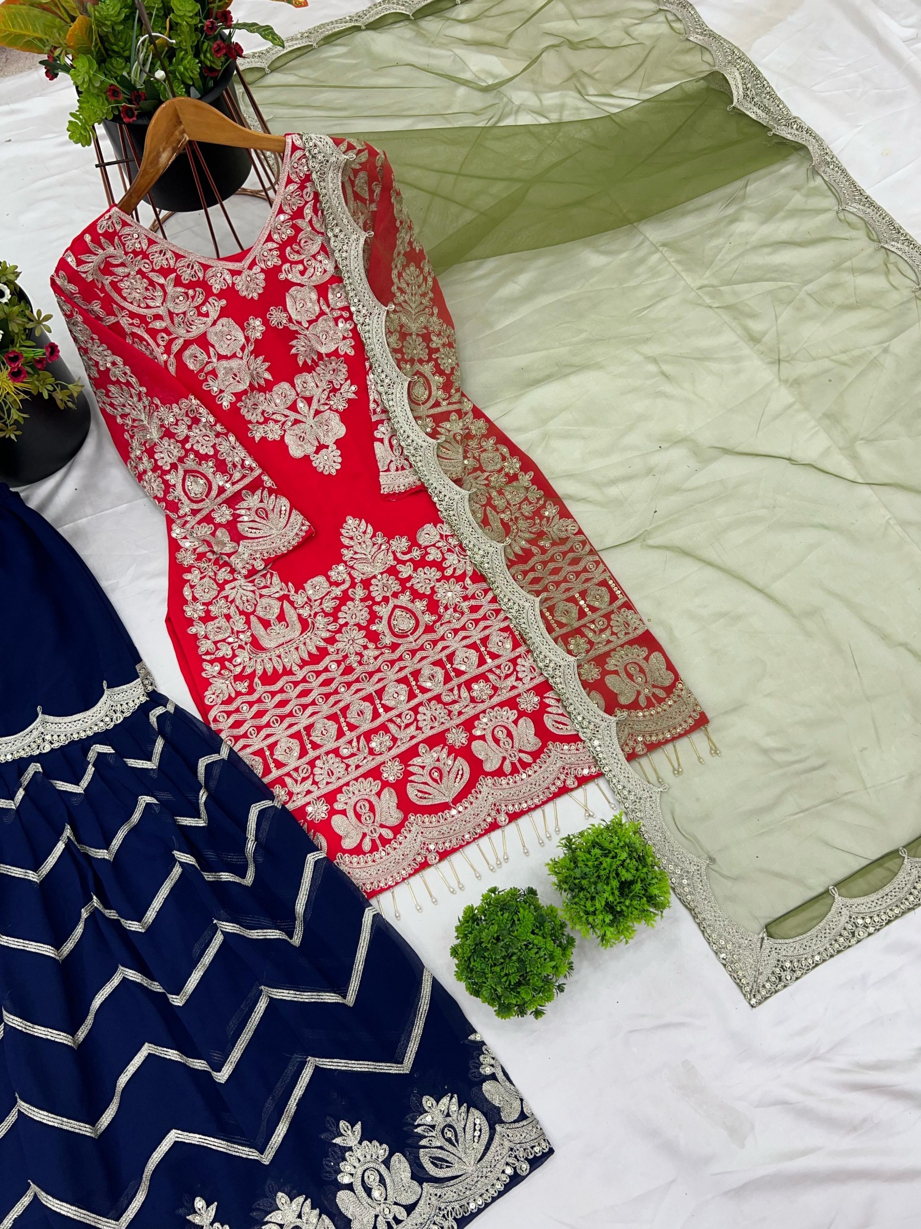 SR 1692 PARTY WEAR PALAZZO SALWAR SUITS