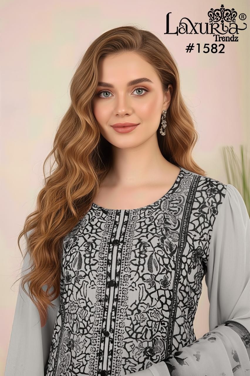  Laxuria Trendz 1582 Pakistani Embroidery Ready Made Suits