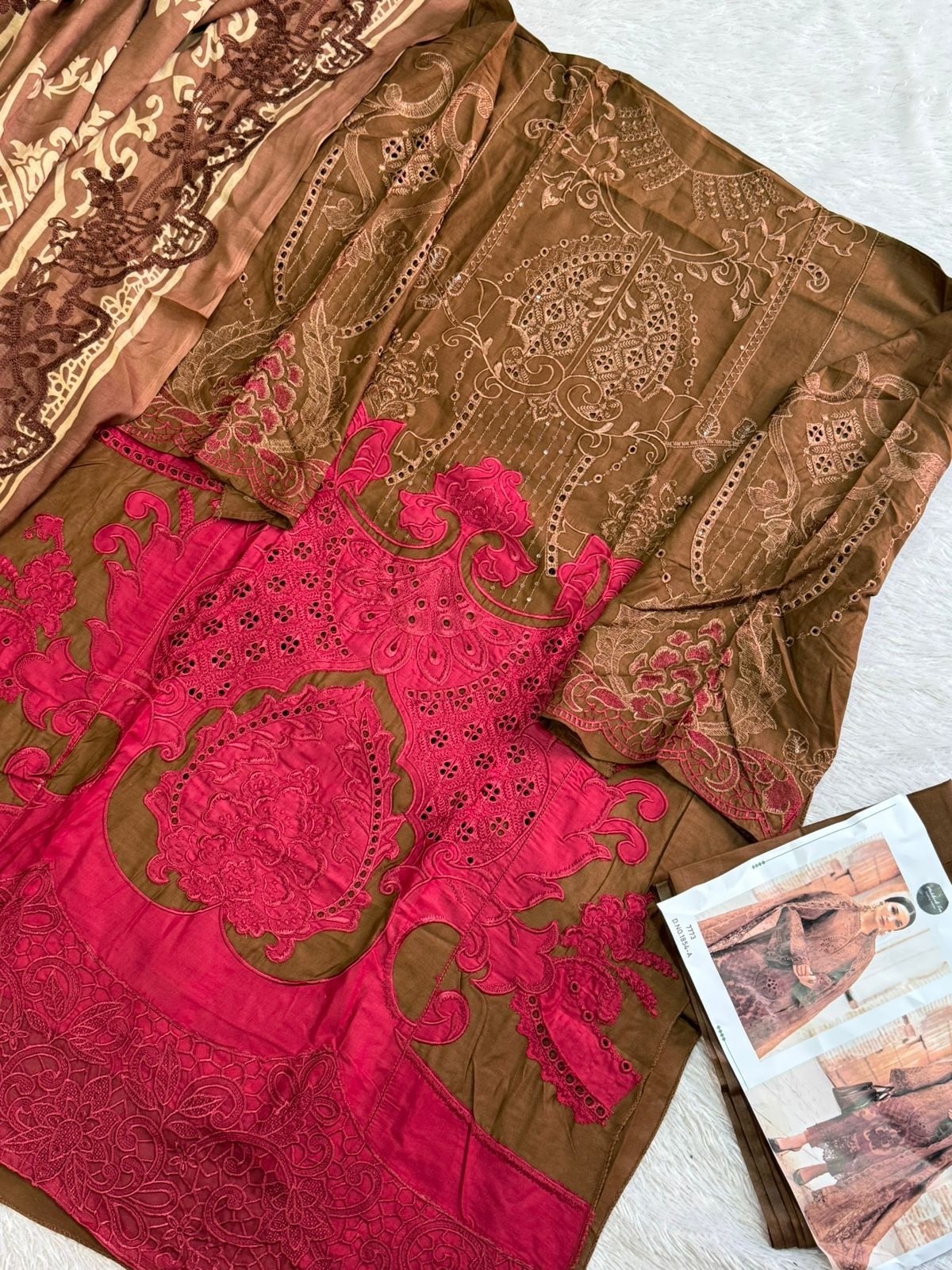 MEHBOB TEX 1854 PAKISTANI EID SPARKAL COTTON SUITS WHOLESALES  