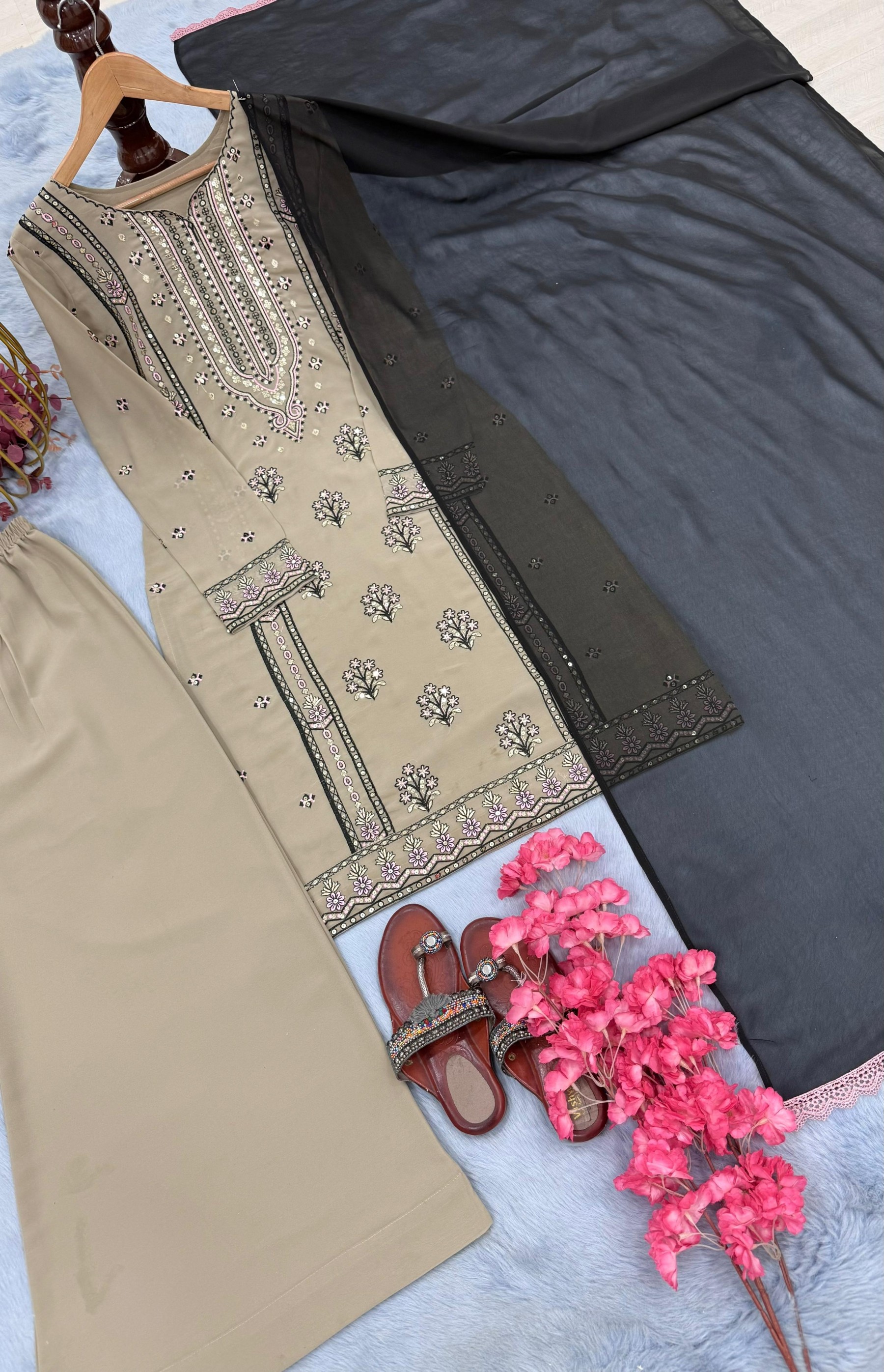 LADY LOOK 019 DESIGNER PALZZO SUITS WHOLESALES