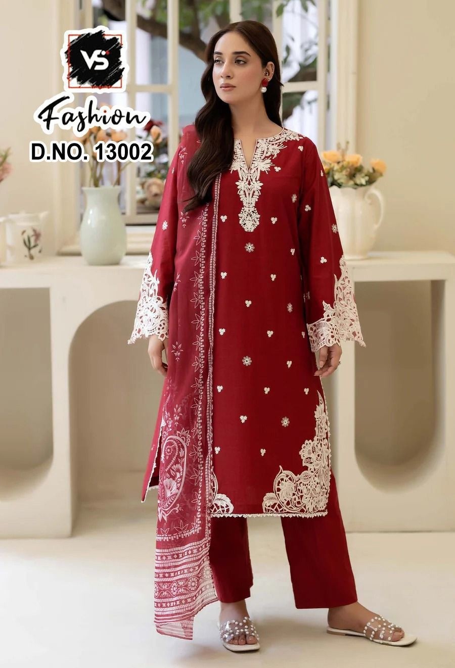 VS FASHION 13002 PAKISTANI GEORGETTE KURATI WHOLESALE