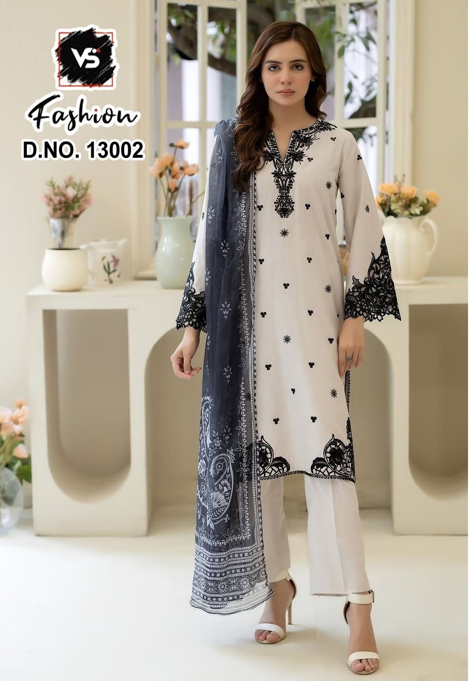 VS FASHION 13002 PAKISTANI GEORGETTE KURATI WHOLESALE