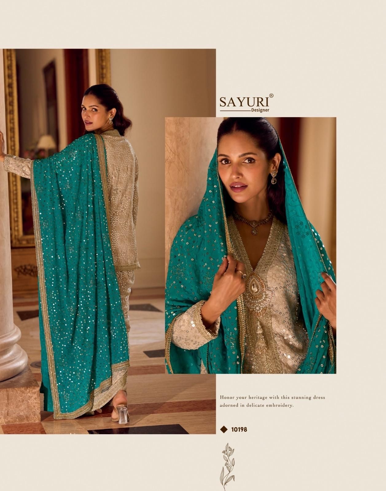 SAYURI DESIGNER BY SWAROSKI DESIGNER PARTY WEAR SALWAR SUITS