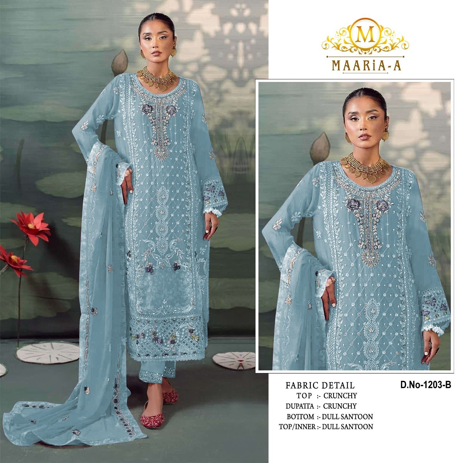 MARIA-A 1203 PAKISTANI TRANDIG SLWAR KAMEEZ