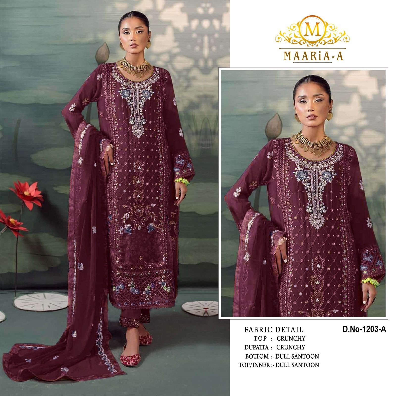 MARIA-A 1203 PAKISTANI TRANDIG SLWAR KAMEEZ